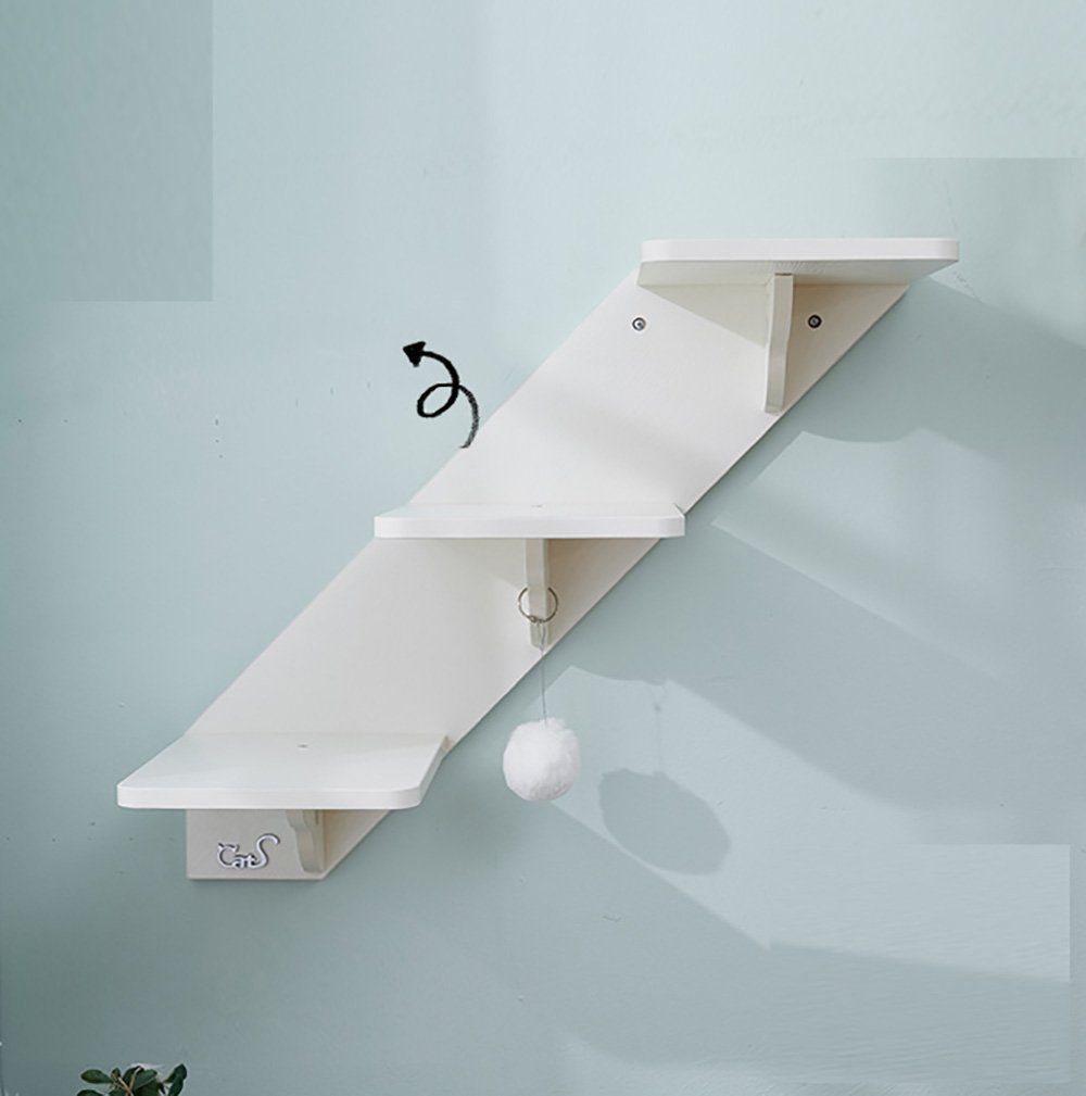 CatS Design Katzen-Wandregal CatS Design "Wandpark" Katzen Wandstepp F4, hochwertig solider holz Designmöbel-Extreme starke Konstruktion
