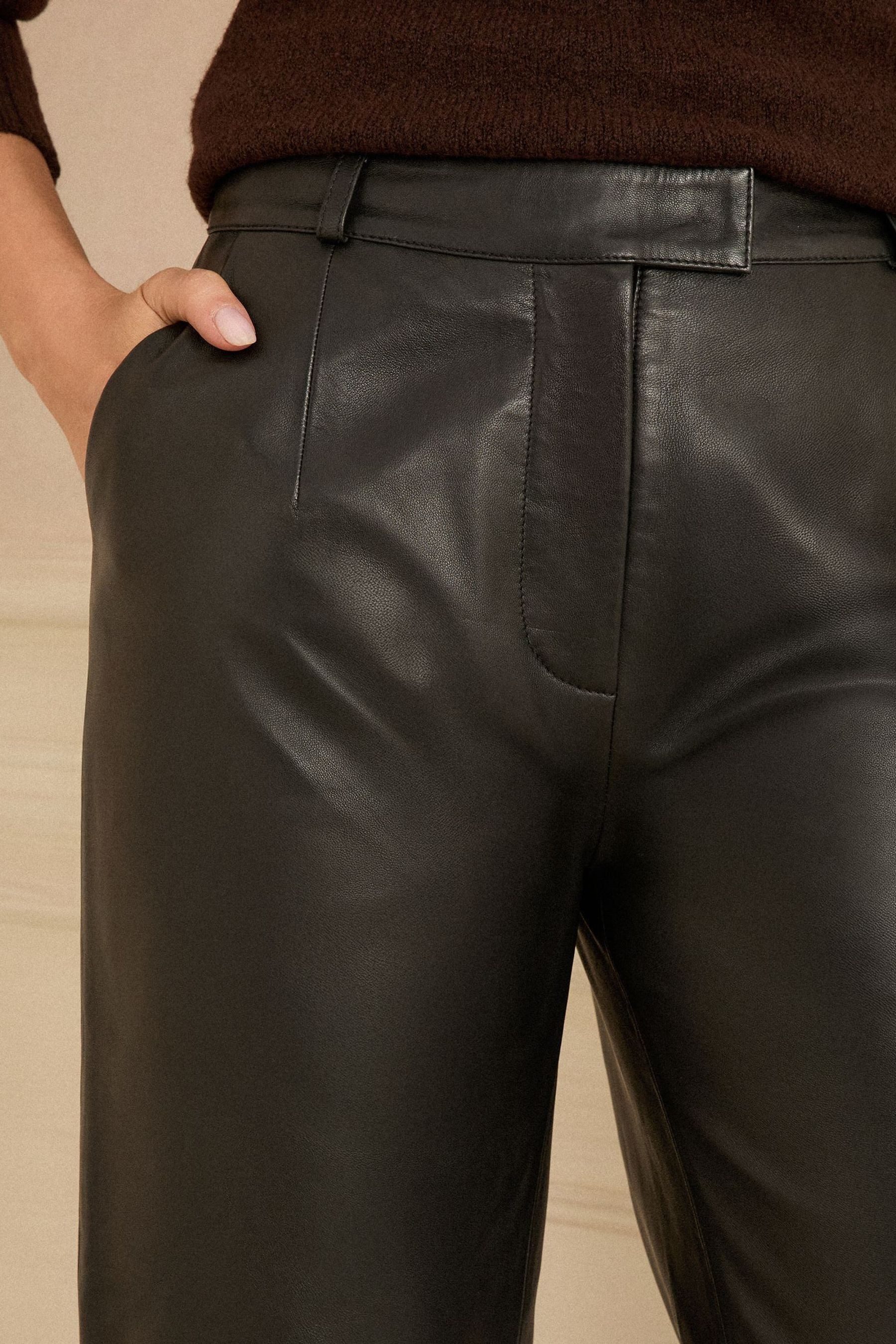 Love & Roses Lederhose Love & Roses Hose aus echtem Leder (1-tlg)