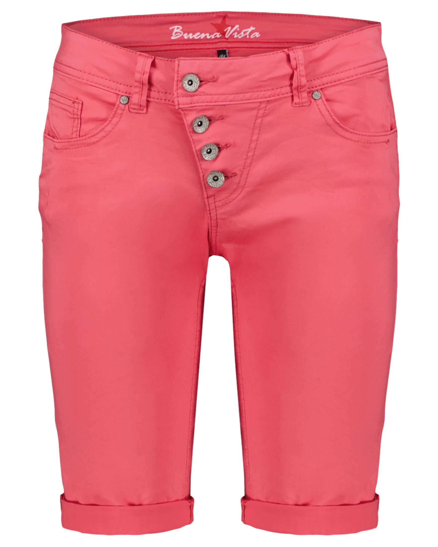 Buena Vista Shorts Damen Shorts MALIBU (1-tlg), Metall-Logo auf der Gesäßtasche