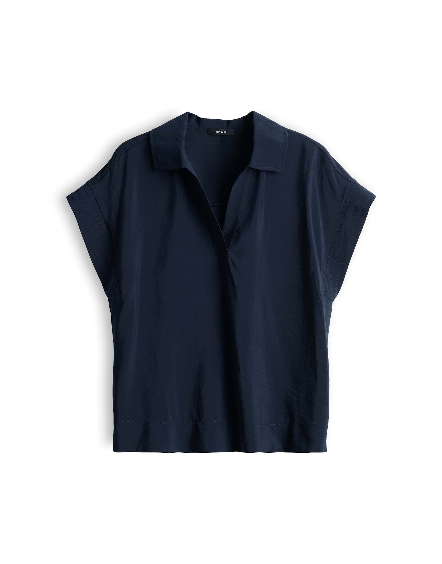 OPUS Kurzarmshirt mit leichter Front Rückenfalte für lockeren Fall – Bild 2 von 5
