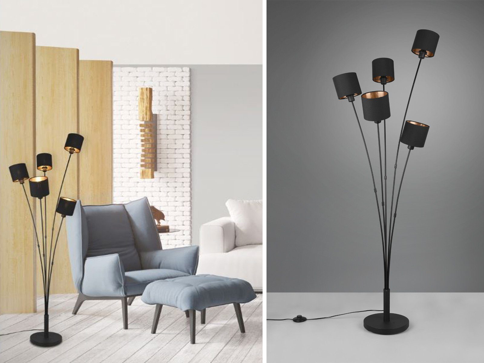 Reality Leuchten LED Stehlampe, Dimmfunktion, LED wechselbar, Warmweiß, gro günstig online kaufen