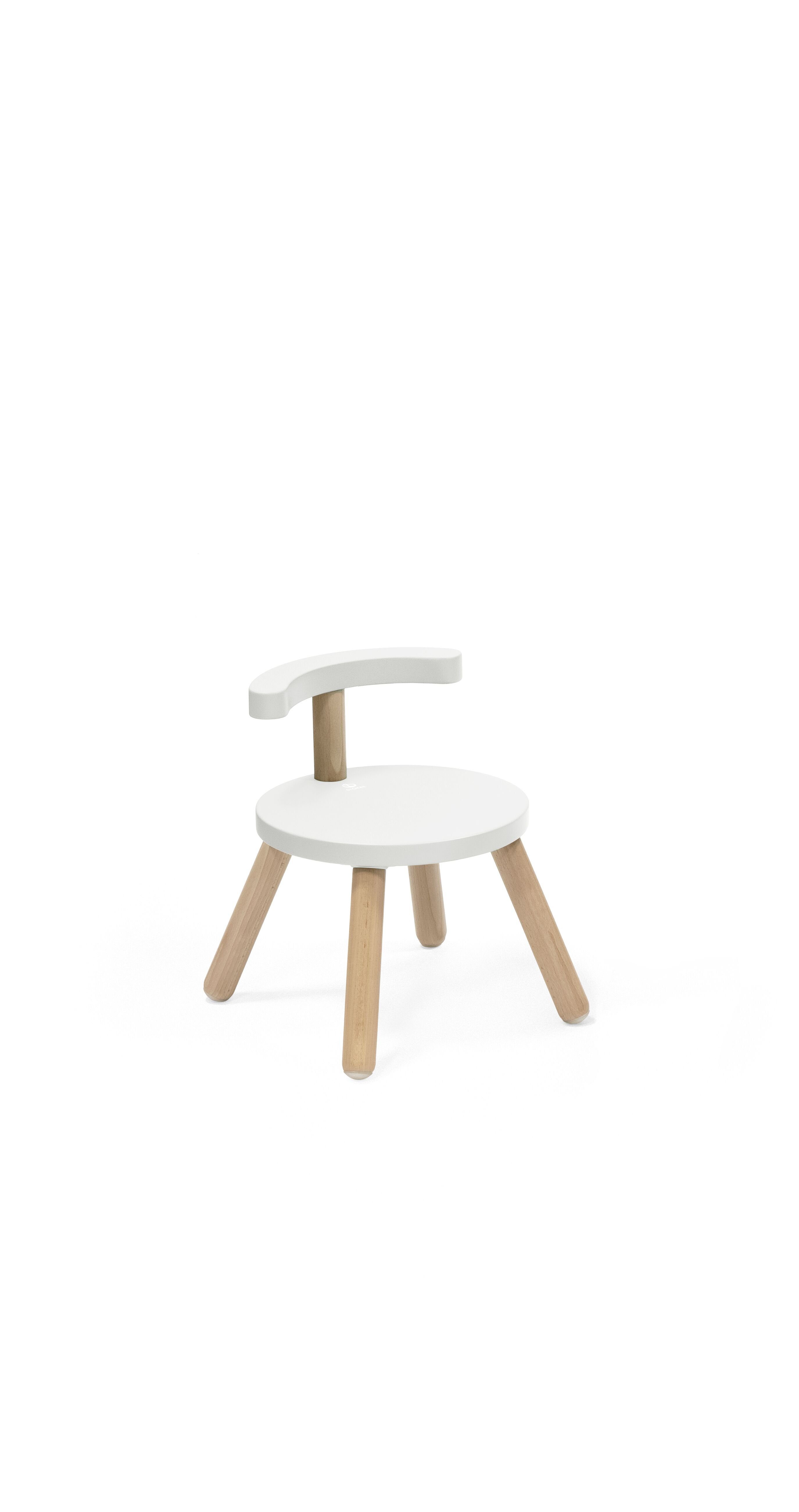 Stokke Kindersitzgruppe MuTable™ Stuhl V2, Kinderstuhl mit flexibler Sitzhöhe, Mit dem Stokke® MuTable™ Spieltisch kompatibel​ White