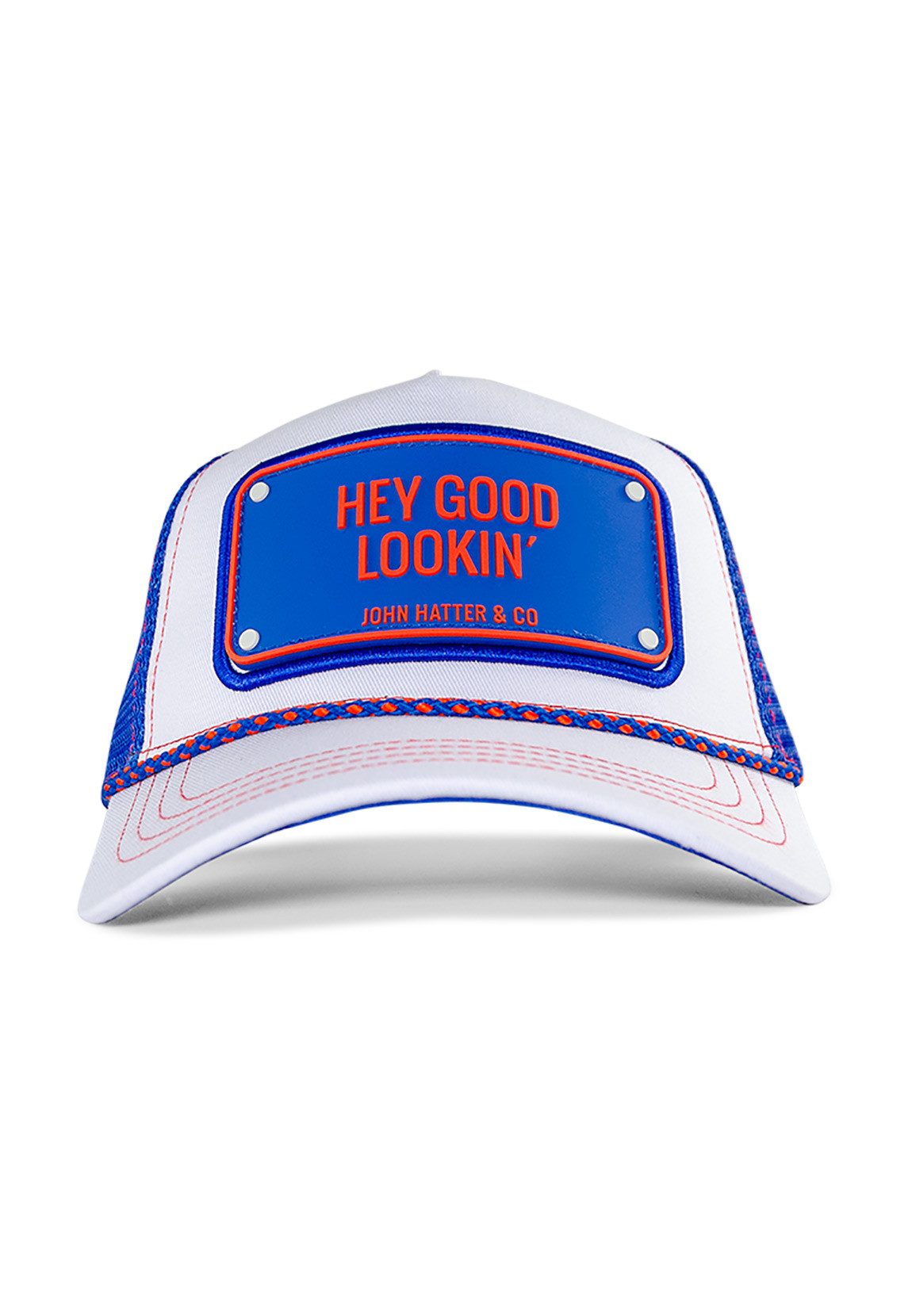 John Hatter & Co. Trucker Cap John Hatter & Co Trucker Cap HEY GOOD LOOKIN Weiß Blau
