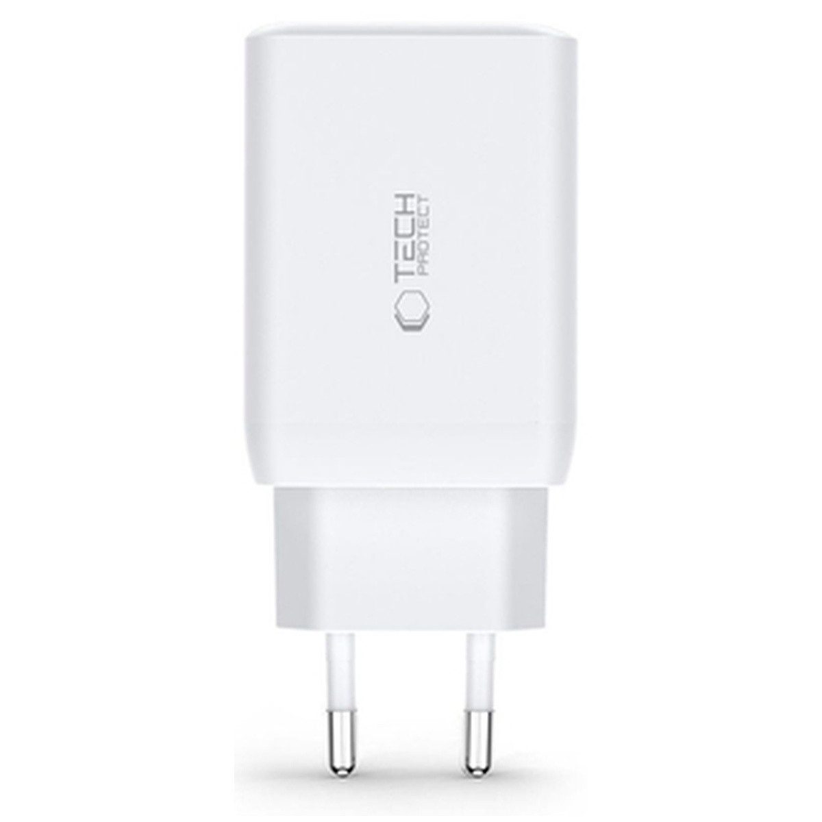 TECH PROTECT Tech Protect C65W NetzwerkLadegerät 2x USB-C PD 65W USB-A QC Smartphone-Ladegerät