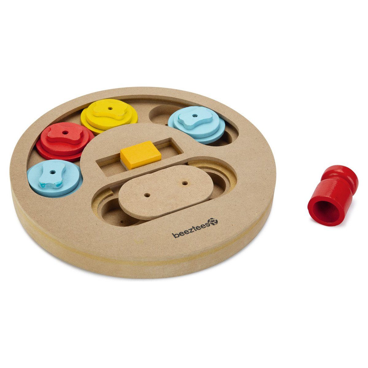 Beeztees Tier-Intelligenzspielzeug Hundespielzeug Sambo Training Holz