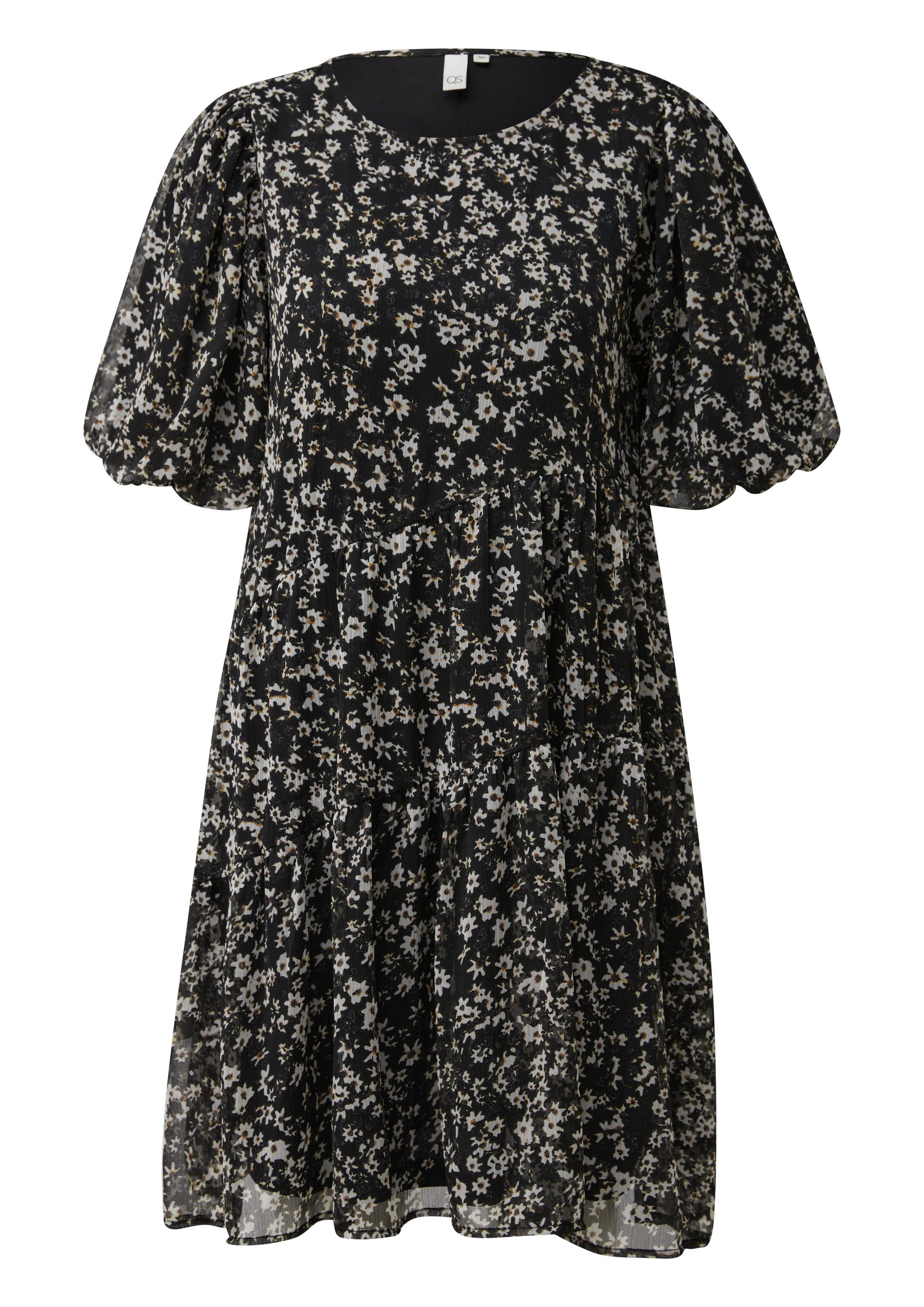 QS Minikleid Kleid Chiffonkleid