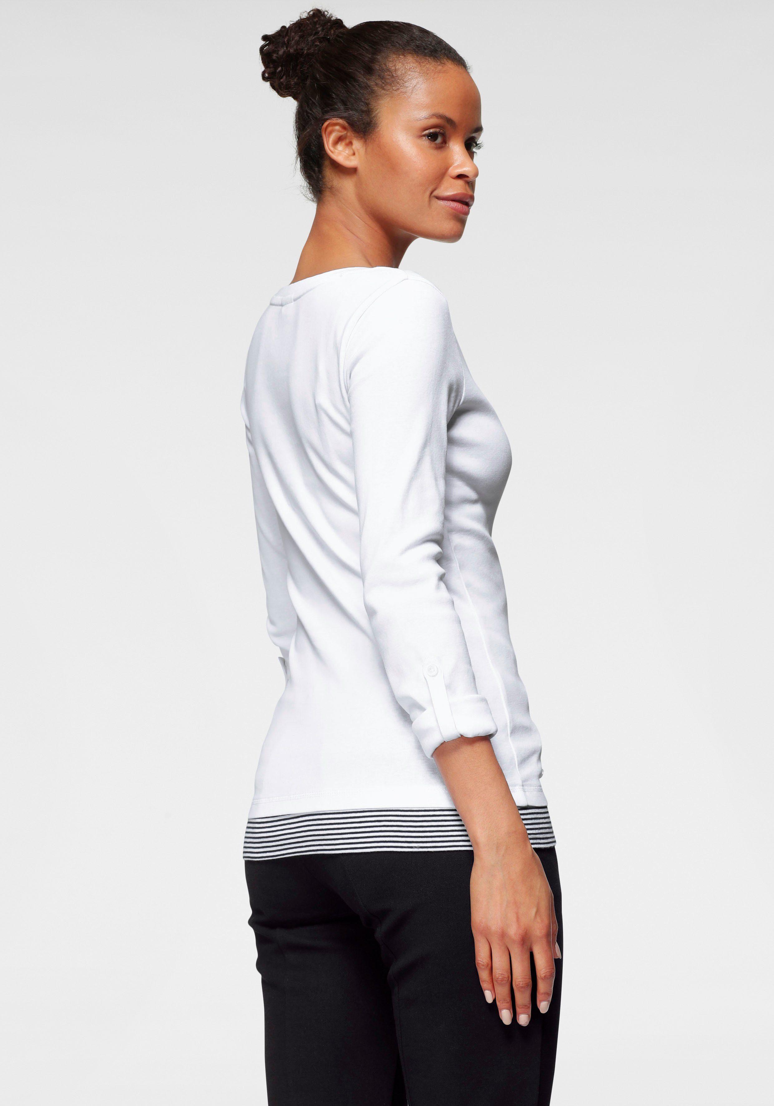 KangaROOS 2-in-1-Shirt Langarm, sehr figurbetont