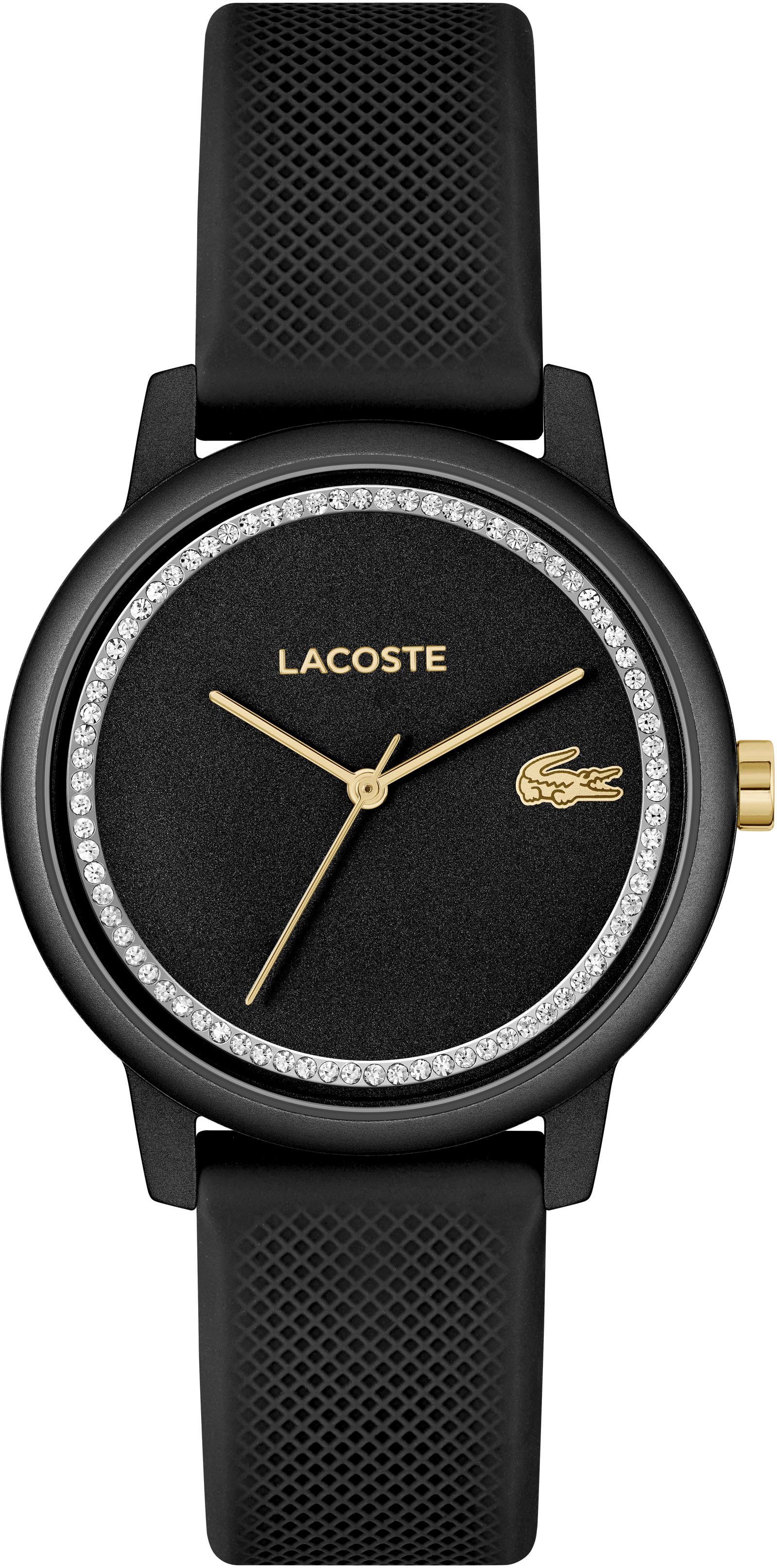 Lacoste Quarzuhr LACOSTE.12.12 GO, 2001310, Armbanduhr, Damenuhr, Glaskristalle