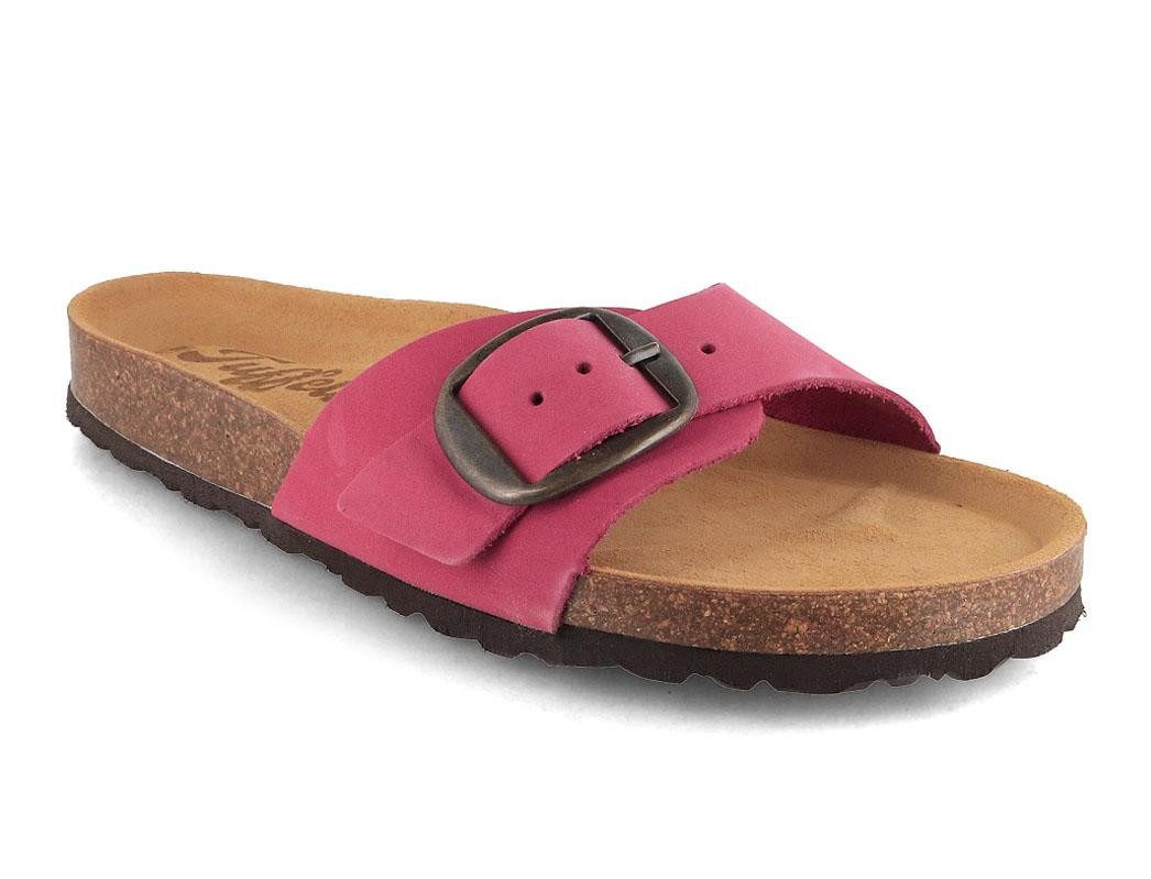 Damen Pantoletten Sandalen Fehmarn für schmale Füße Hausschuh
