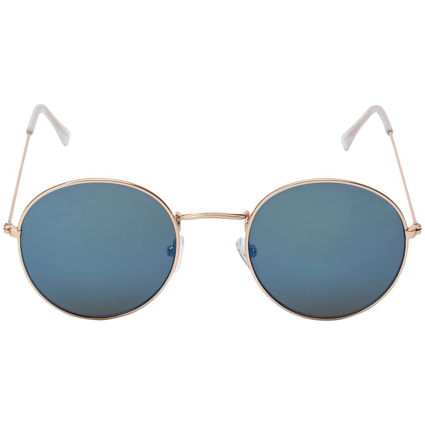 BEZLIT Eyewear Retrosonnenbrille Rund Form Verspiegelt Damen Herren Sonnenbrille (1-St) mit orange, blau, hellrot, lila, grün und roten Linsen