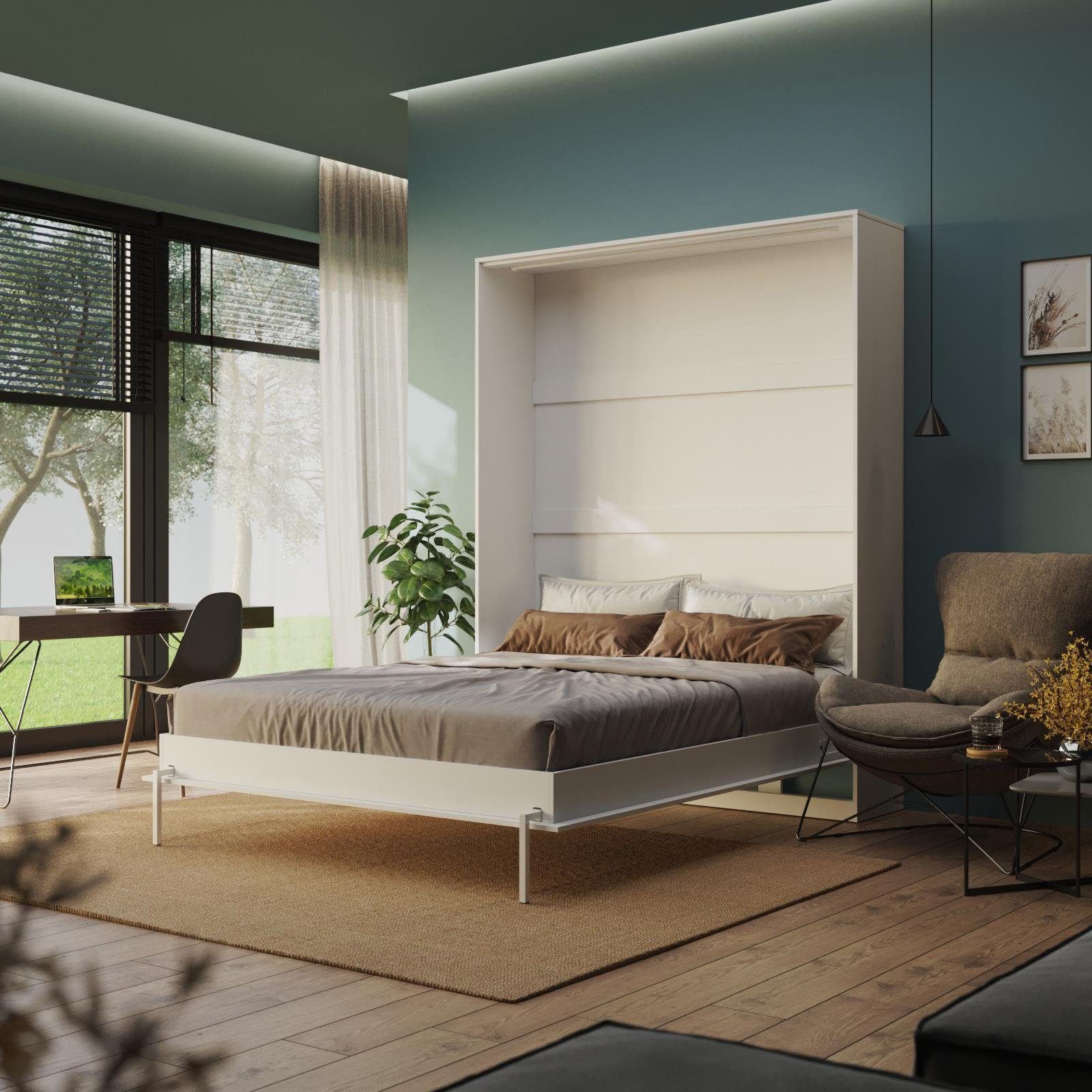 SMARTBett Schrankbett Classic mit Gasdruckfedern 100x200cm 140x200cm 160x20 günstig online kaufen
