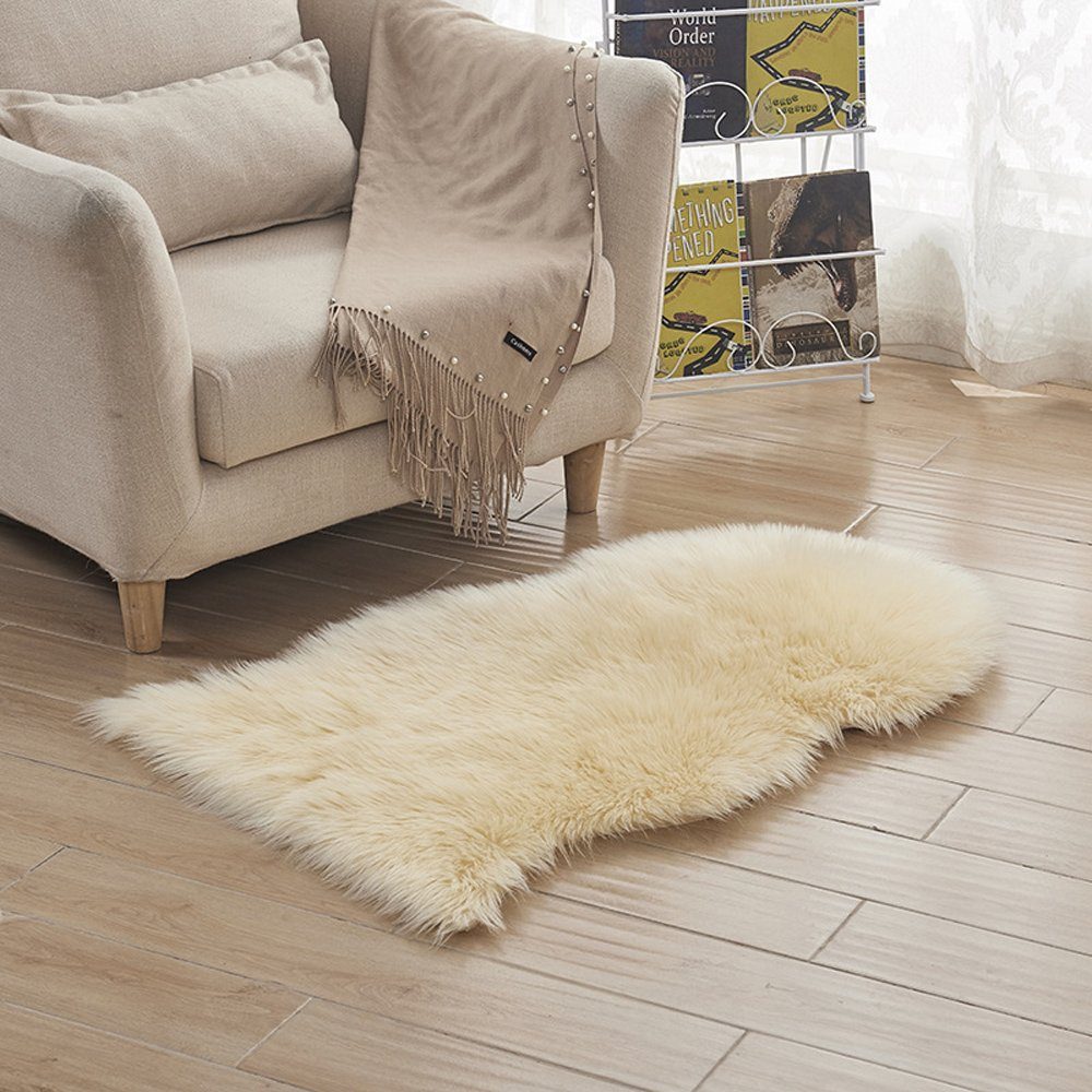 BTTO TEPP Hochflor-Teppich Fellteppich,Kunstfell,Weich,Hochflor Shaggy Tepp günstig online kaufen
