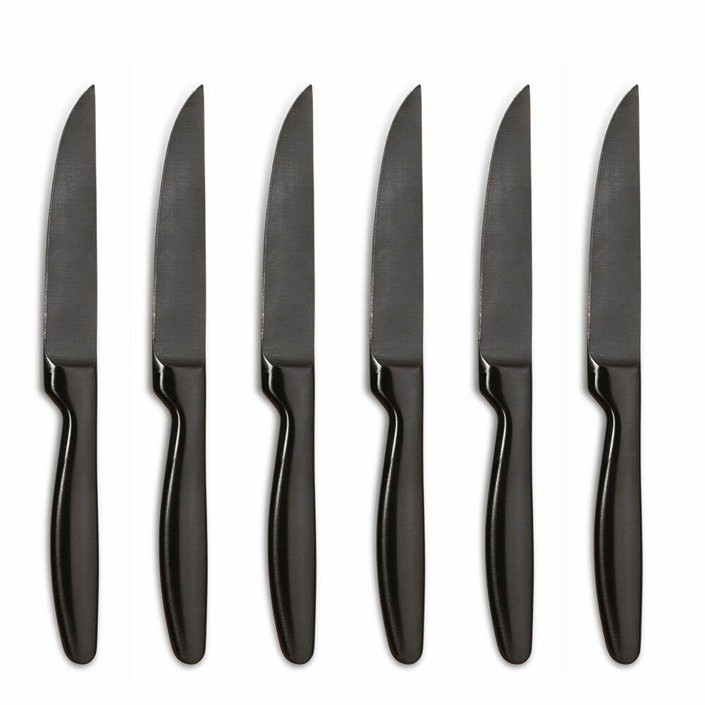 comas Steakmesser BOJ Satin Gunmetal (6 Stück), satin-finish