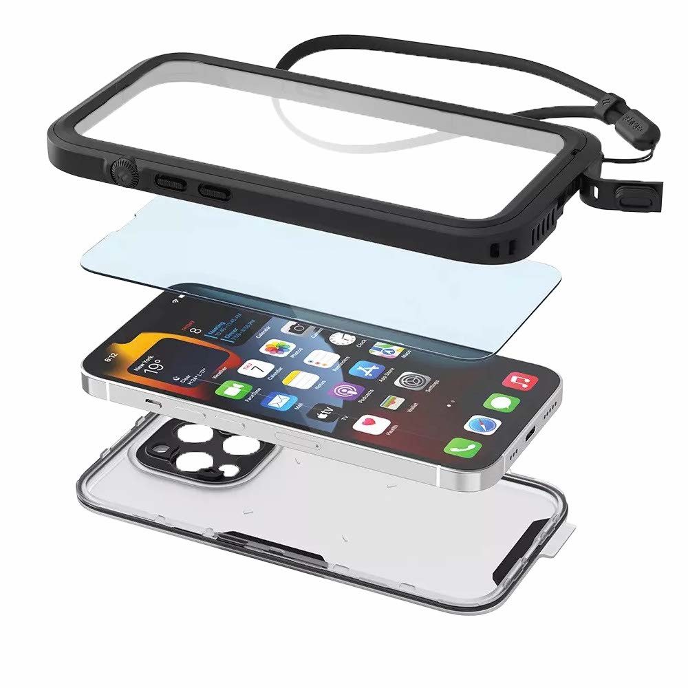 Catalyst Smartphone-Hülle Total Protection Waterproof Case, für iPhone 13 Pro, Stealth Black