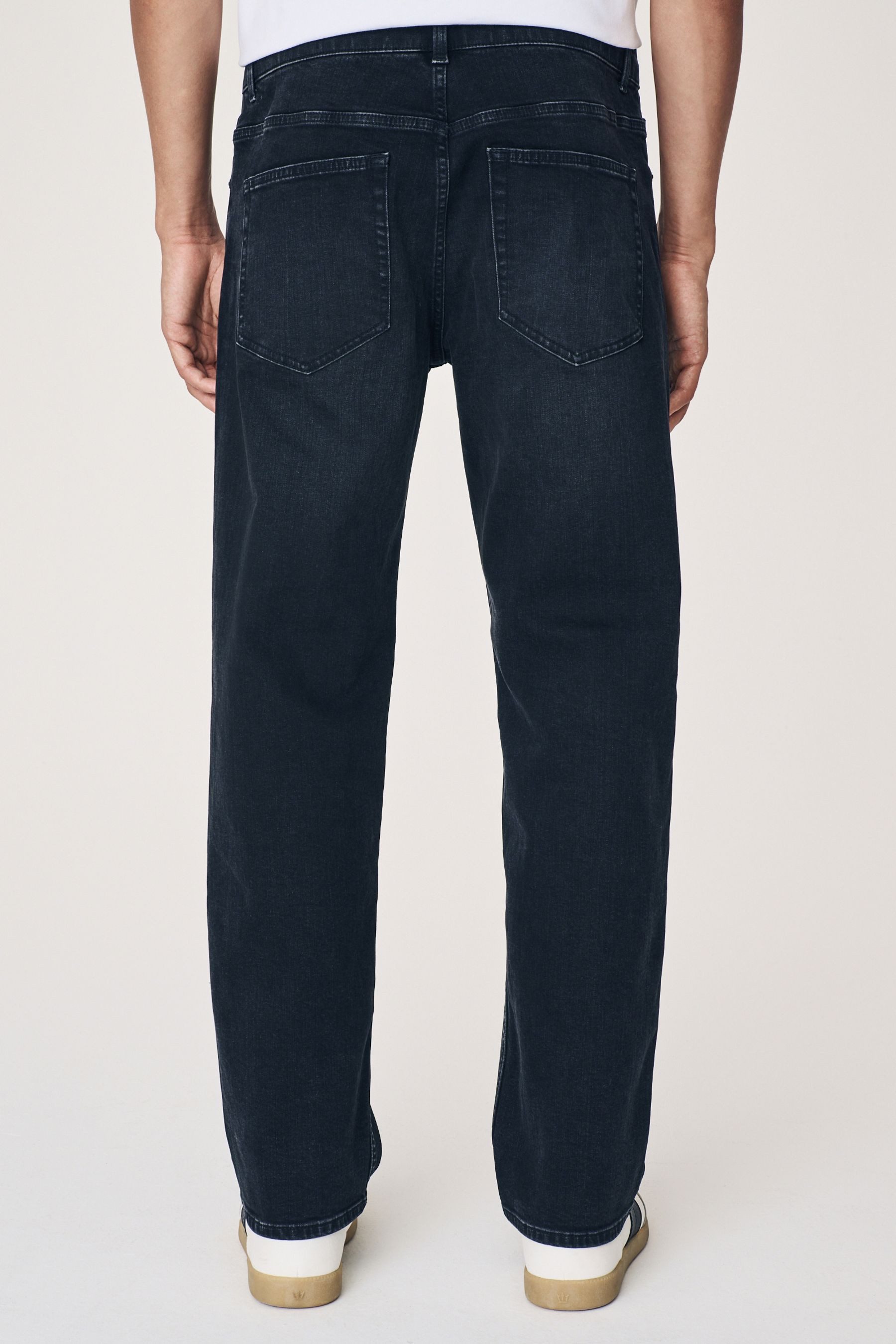 Next Straight-Jeans Straight-Fit Stretch-Jeans mit Gürtel (1-tlg) günstig online kaufen