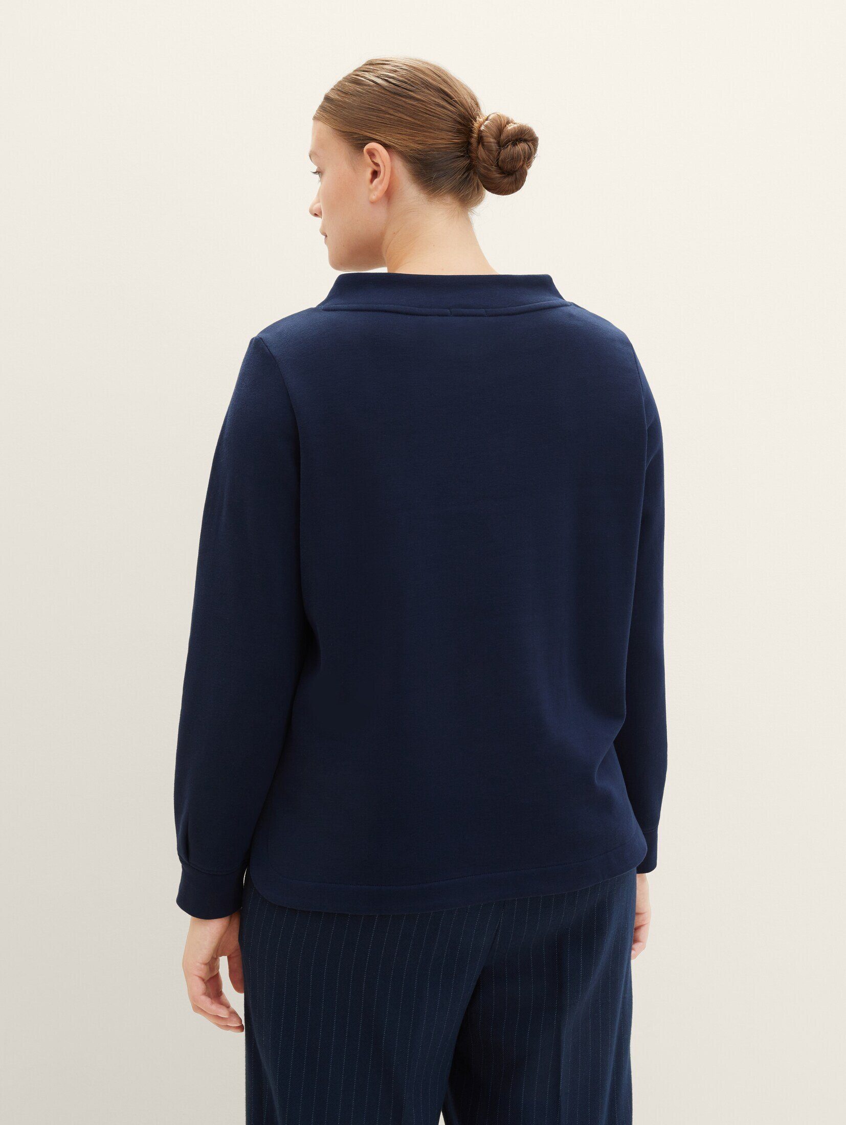 TOM TAILOR PLUS Sweatshirt - Plus Sweatshirt mit Bio-Baumwolle