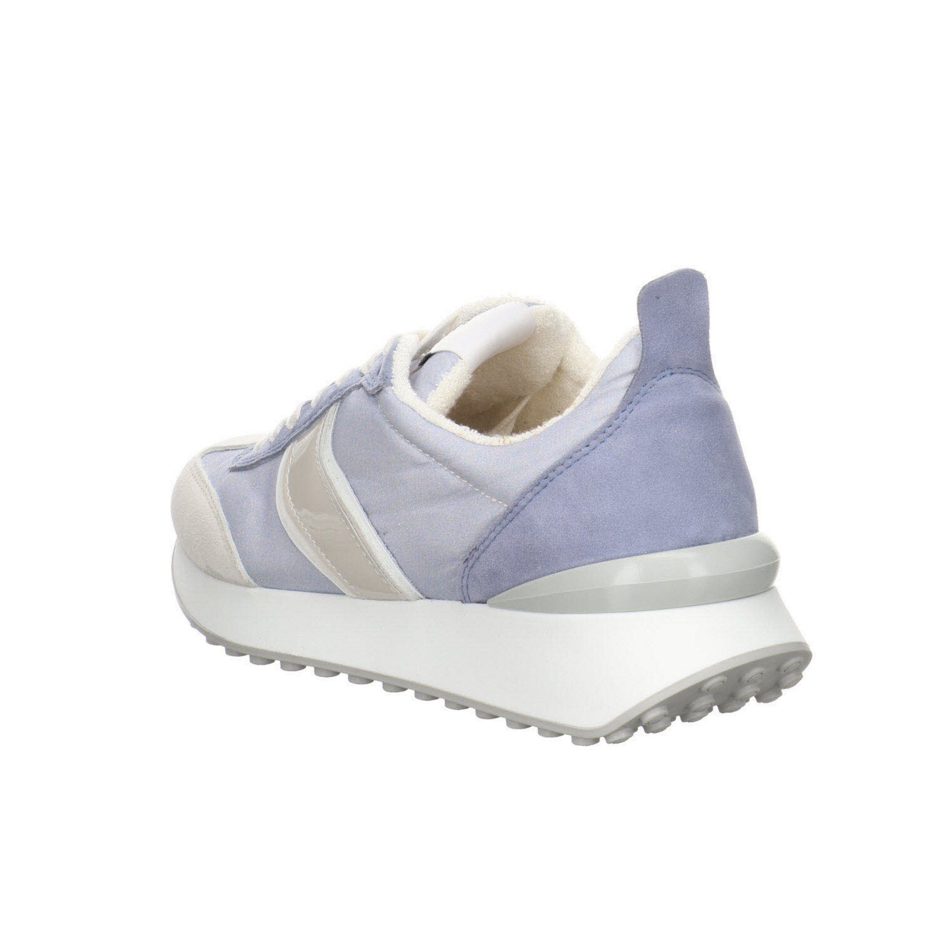 SIOUX Leder-/Textilkombination Damen Ludina Sneaker Sneaker Schuhe snow/lightblue-mix Sneaker