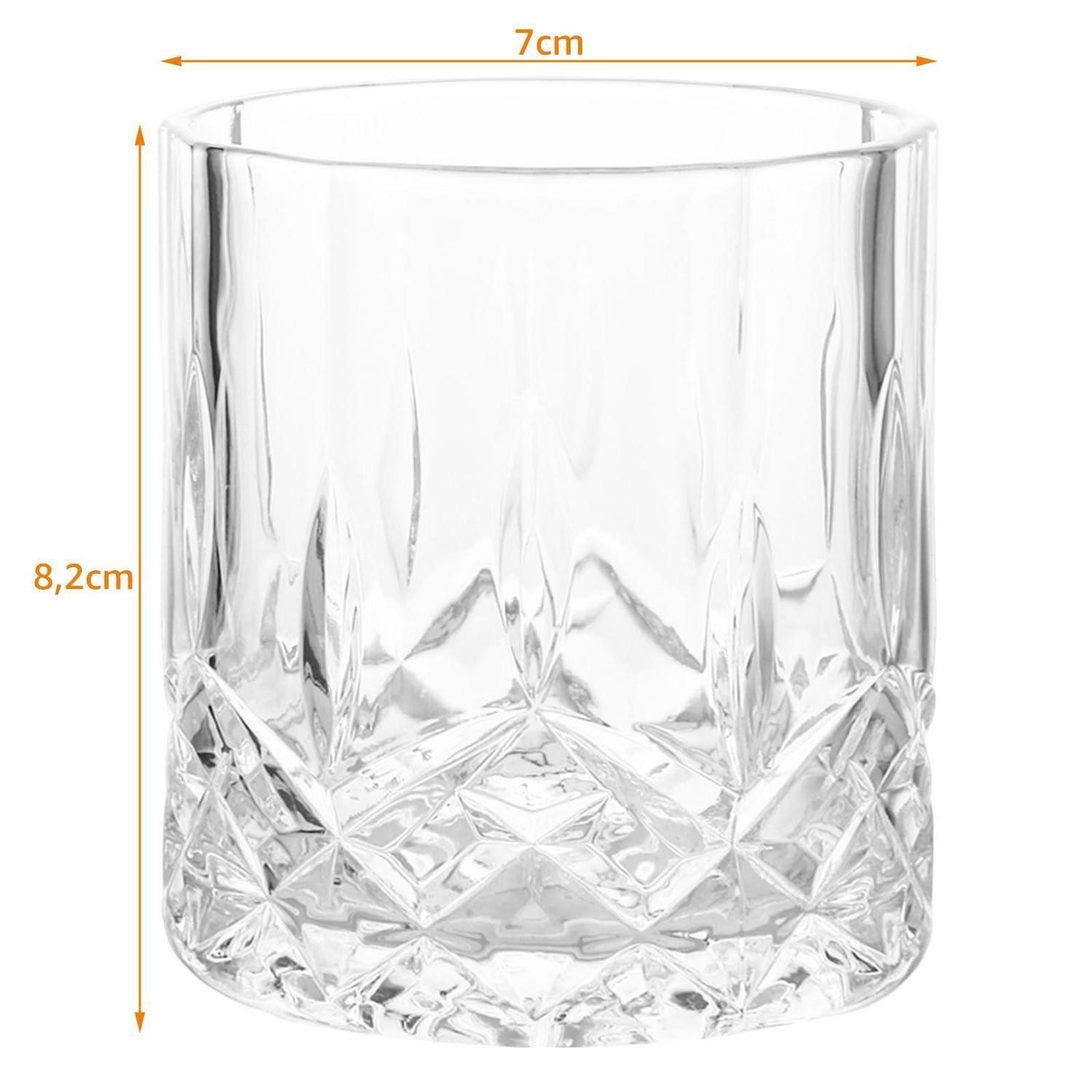 LuxusKollektion Whiskyglas Whisky Gläser 18er Set Kristallglas 200ml, Glas