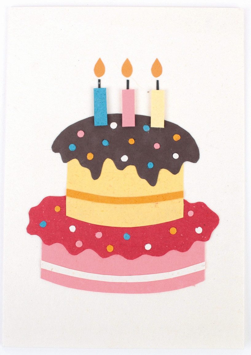 El Puente Grußkarte Grußkarte "Geburtstag", Handmade, Fair Trade