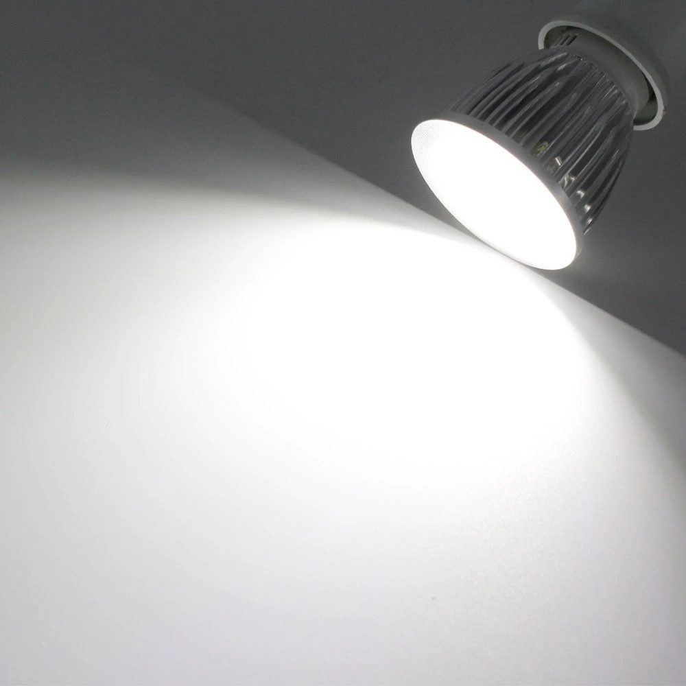 MUPOO LED-Leuchtmittel LED COB Strahler,LED Glühbirne LED Lampe GU10/E27/E14/GU5.3, E14, E27, GU 5,3, GU10, 1 St.,  LED Spot 45°,Super hell,9W/12W/15W,Warmweiß/Weiß