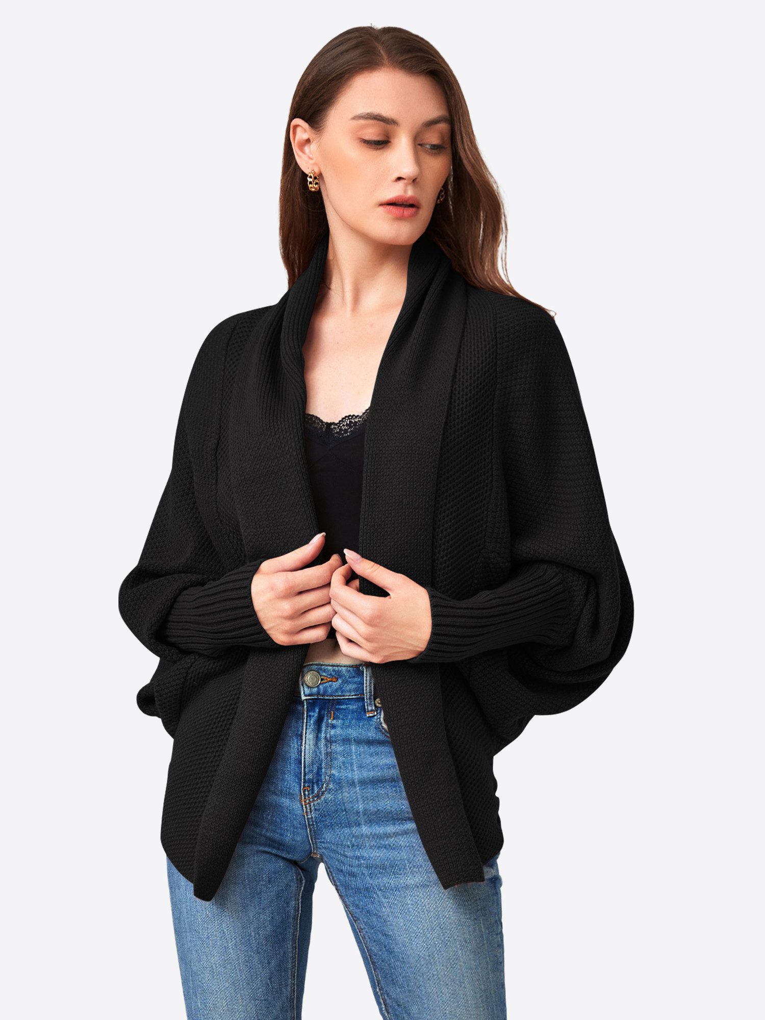 Imily Bela Cardigan Damen Lässiger Oversize-Strickjacke (Packung, 1-tlg., 1 günstig online kaufen