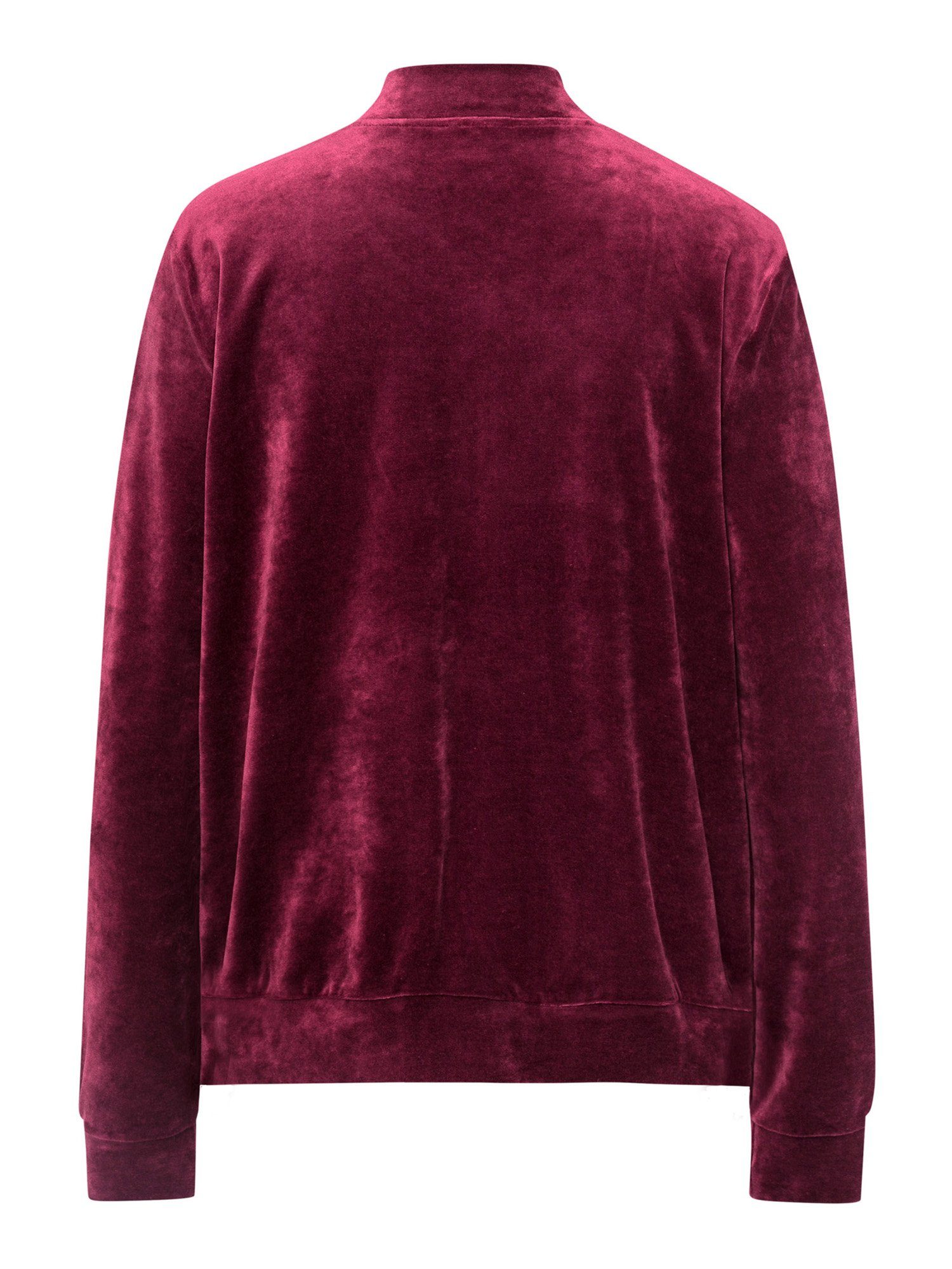 Hanro Favourites wine Sweatjacke ruby