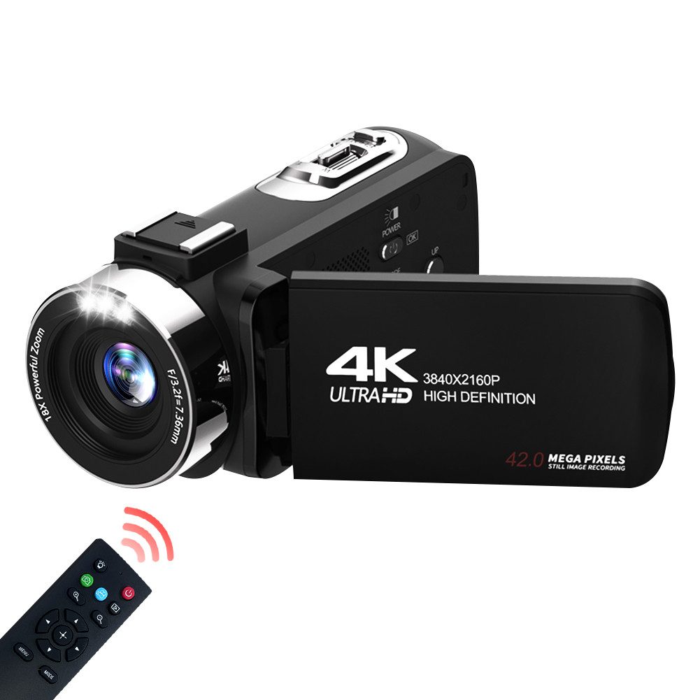 HT Camcorder (WLAN (Wi-Fi), 42MPVideokamera mit 3" HD-Display, WiFi-Hotspot)