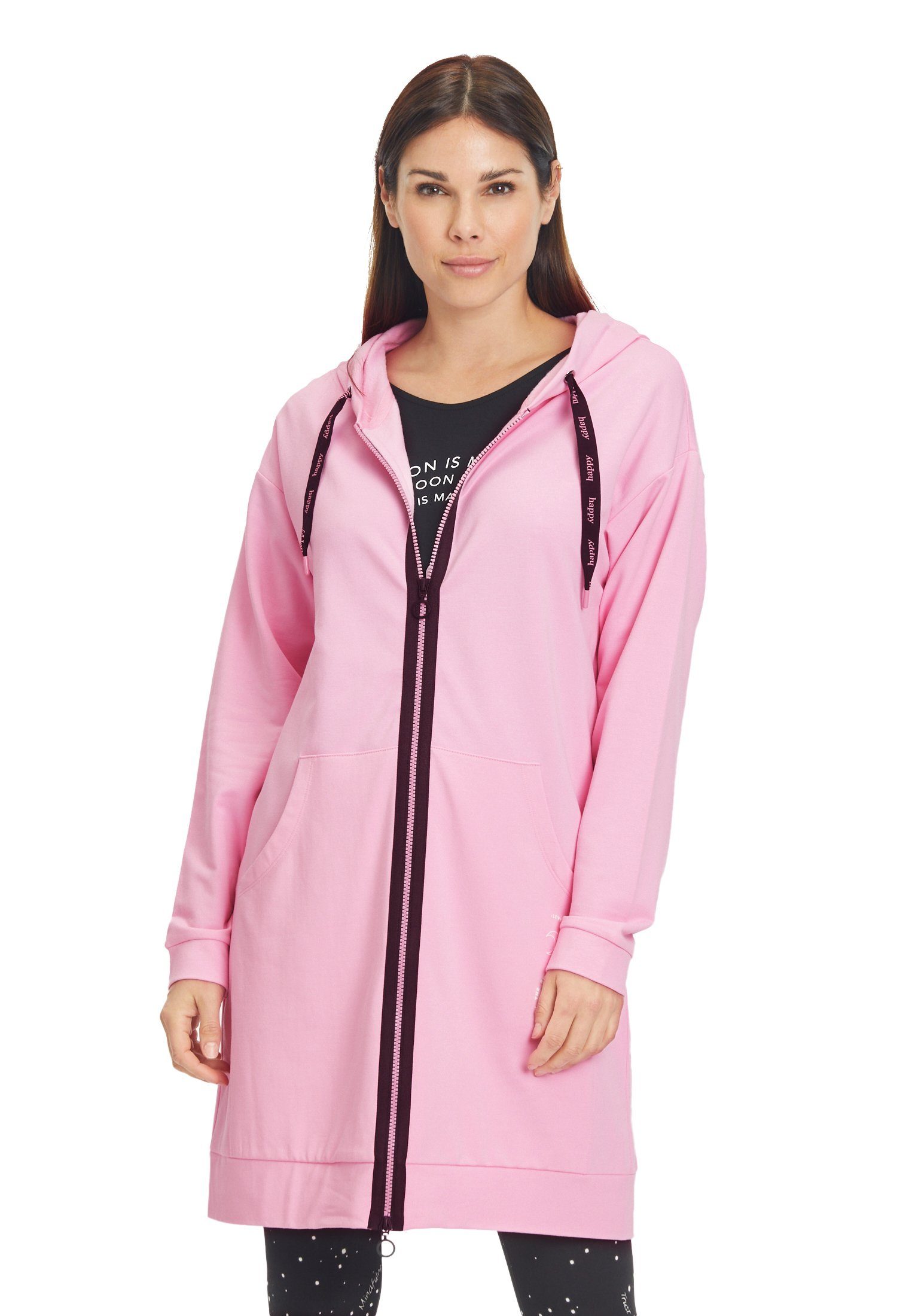 Betty Barclay Trainingsjacke mit Kapuze Druck Prism Pink