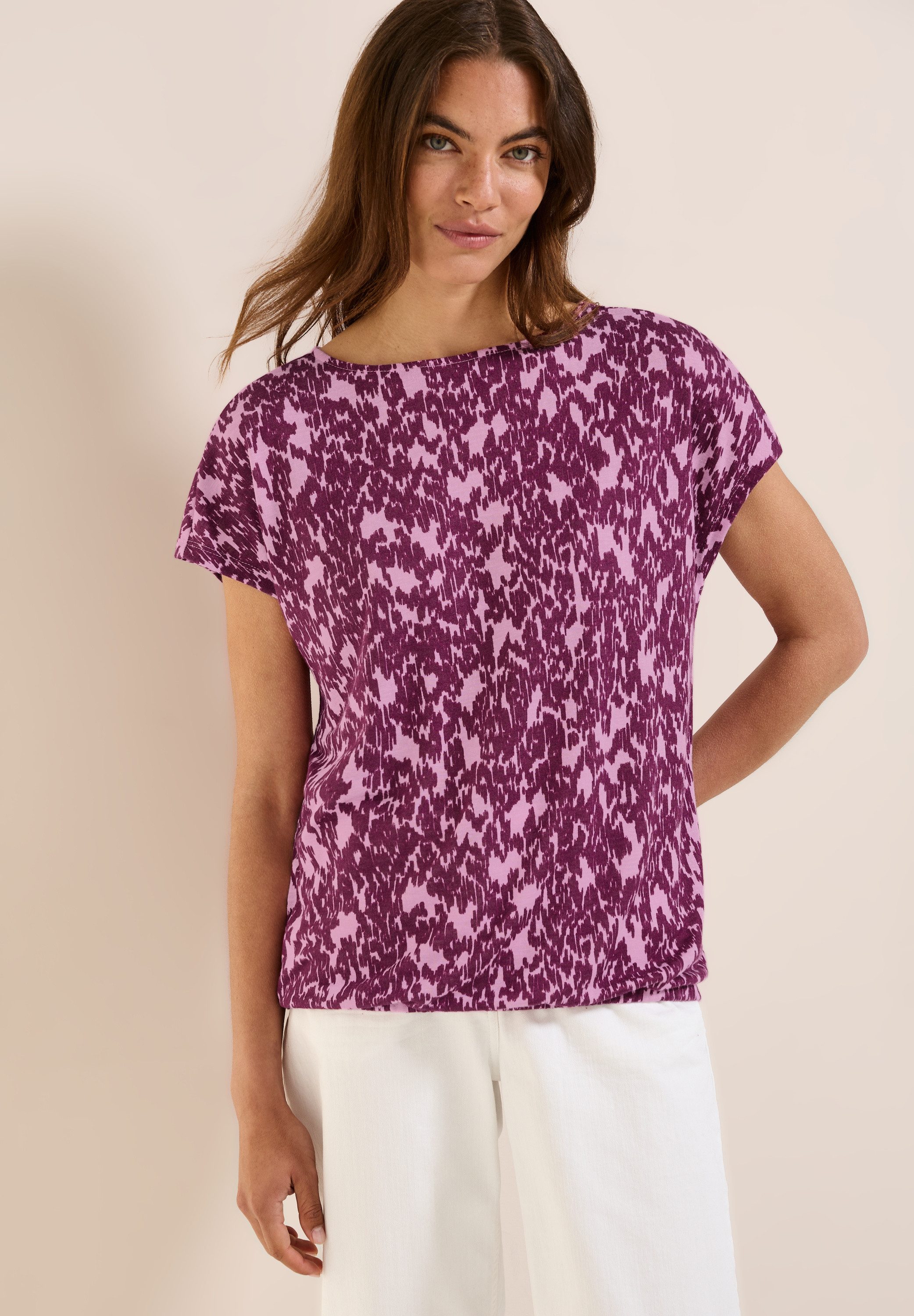 CECIL T-Shirt mit Muster, Minimal-Print günstig online kaufen