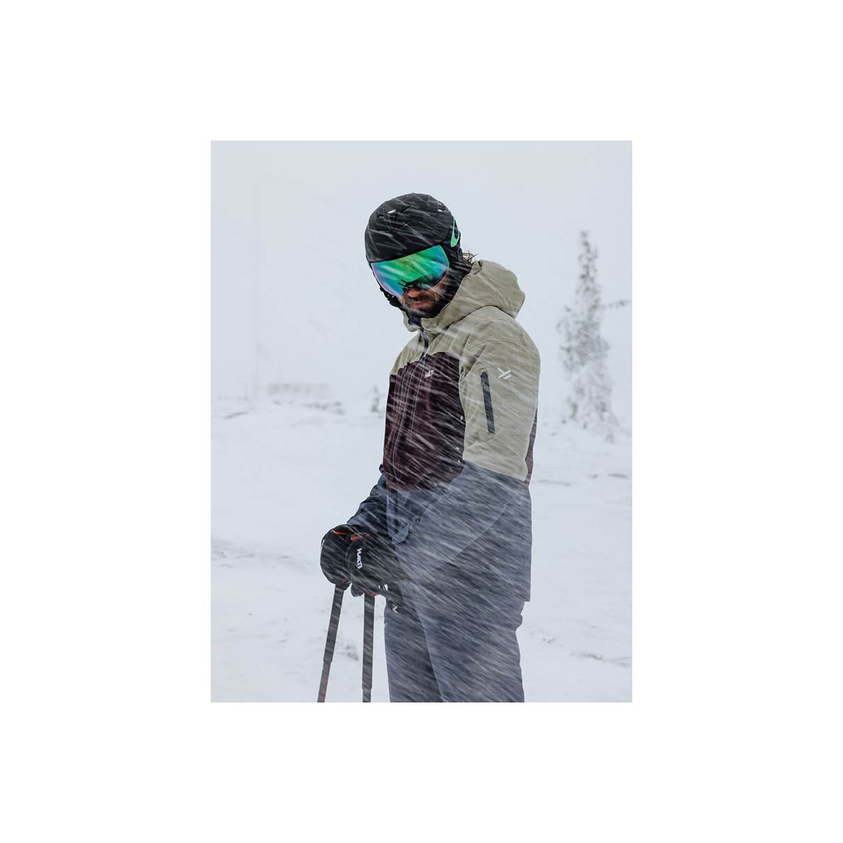 HALTI Skijacke Melvik M DX Ski Jacket Perfekte Skijacke für Outdoor-Abenteuer mit nachhaltigen Materialien