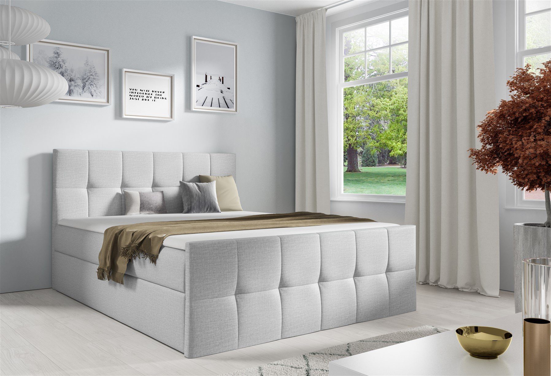 Fun Möbel Boxspringbett Boxspringbett Schlafzimmerbett CARMEN LUX Überlänge günstig online kaufen