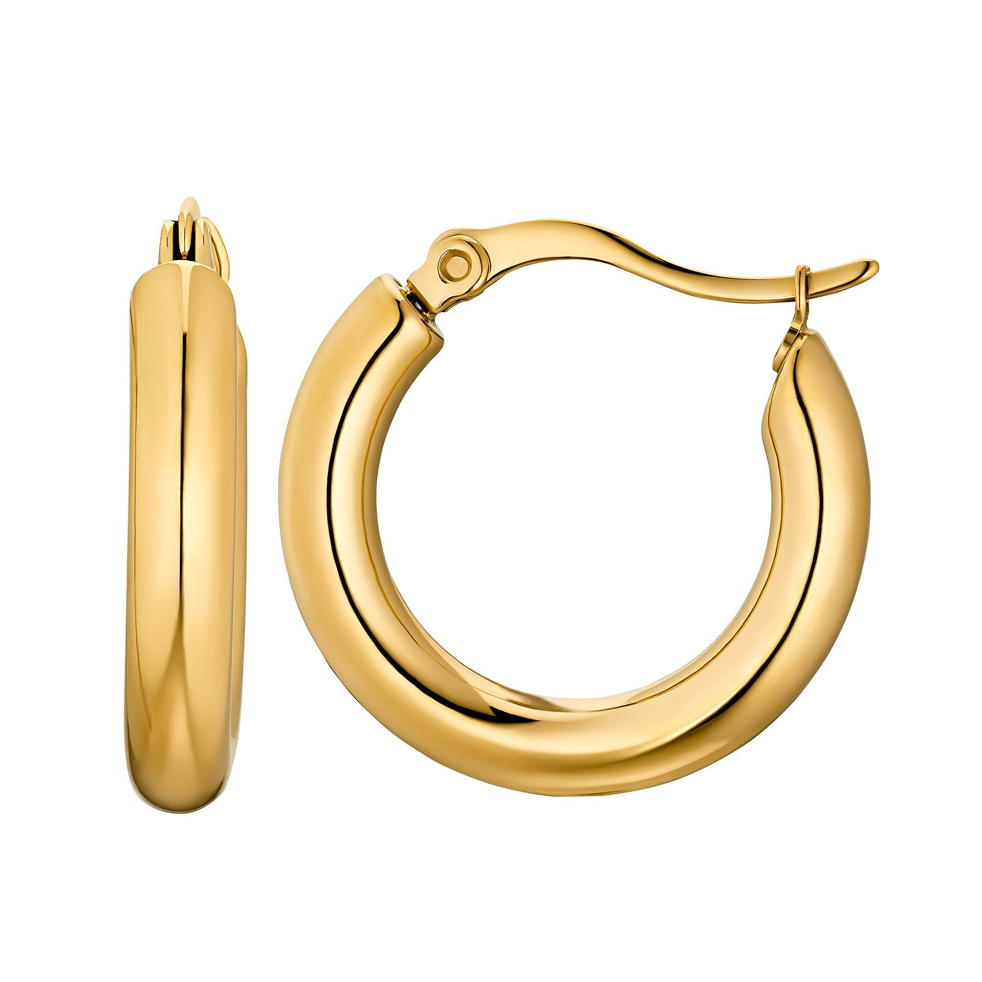 Heideman Paar Ohrstecker Cosima poliert (Ohrringe, inkl. Geschenkverpackung), Ohrcreole für Frauen goldfarben