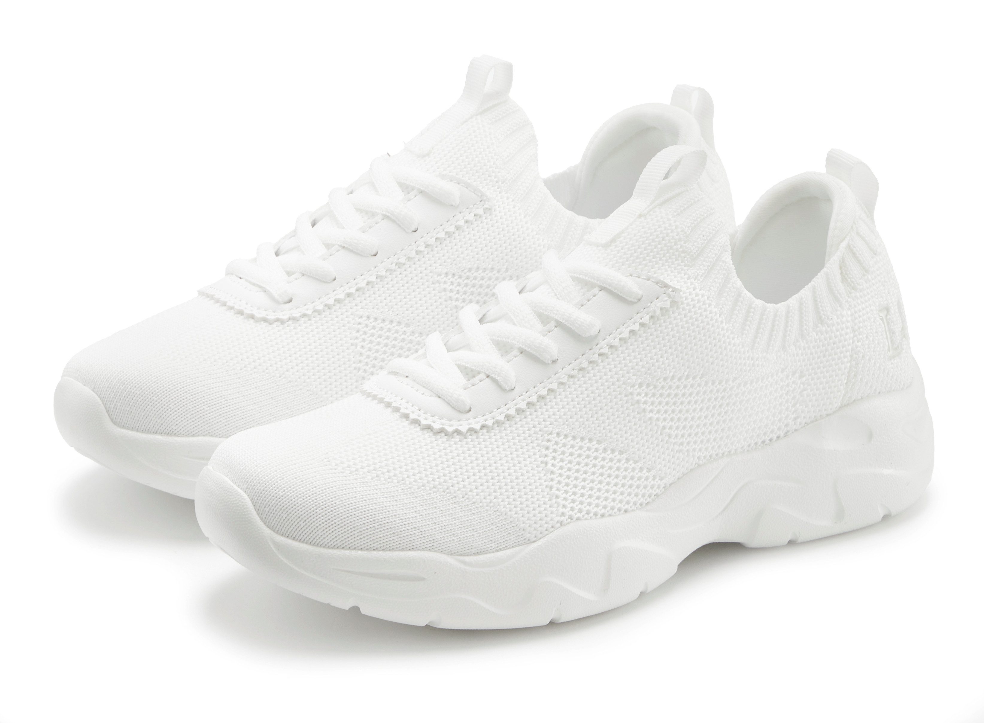 LASCANA ACTIVE Turnschuhe, Sneaker ultraleicht und bequem zum Reinschlüpfen mit Zierschnürung VEGAN