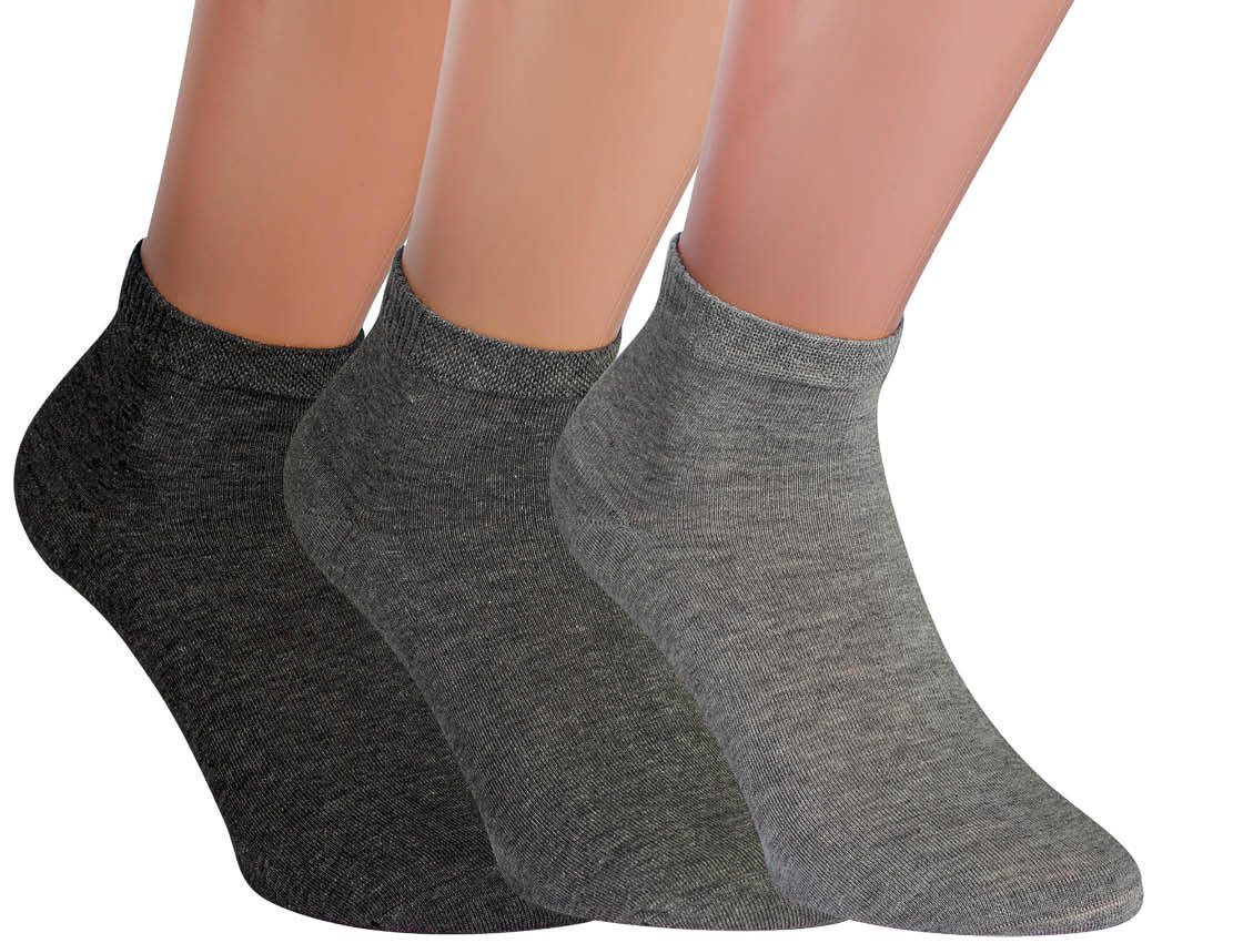 Socken 3 Paar RS. Harmony 35201 Kurzstrumpf silbertöne 39-42, 43-46