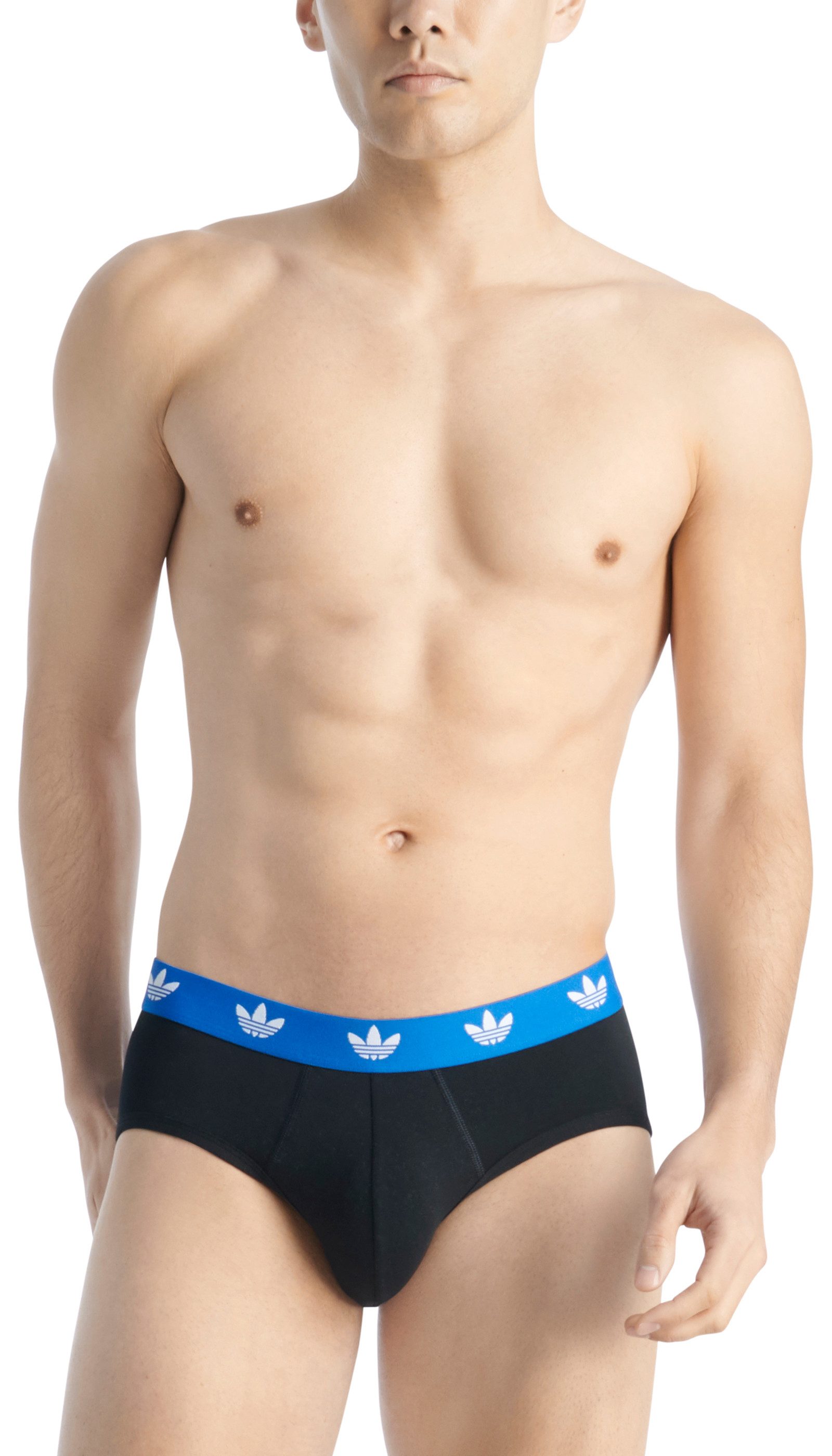 adidas Originals Slip Comfort Flex Cotton (3er Pack) breiter Logo-Bund, elastisch, sportlicher Touch, Baumwollmix