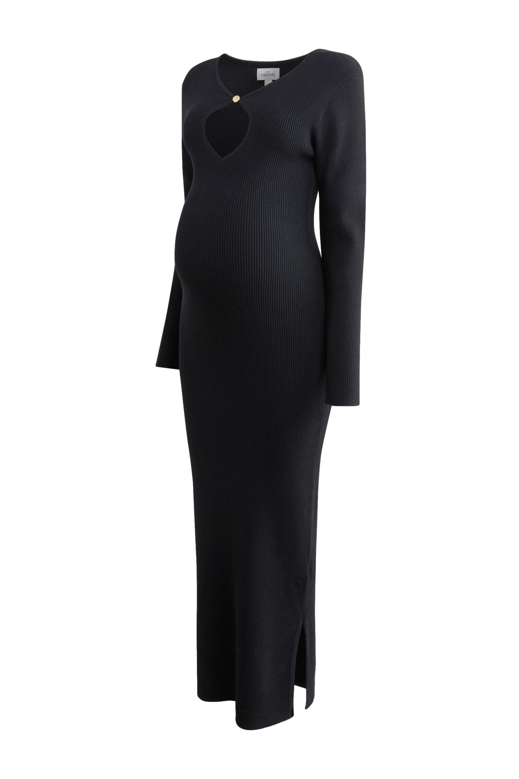 Next Strickkleid Getricktes Kleid mit Schlüsselloch, Umstandsmode (1-tlg)