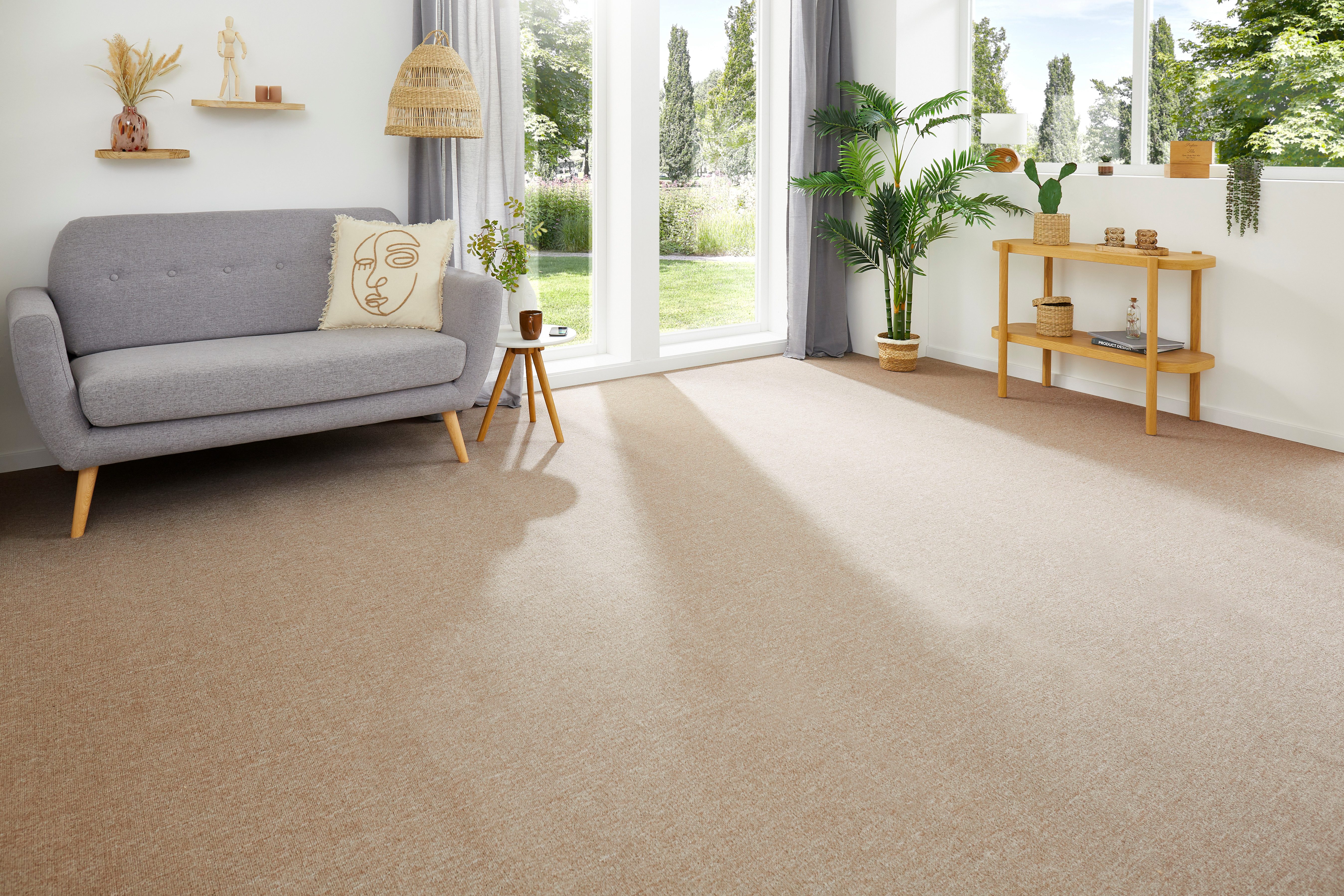 my home Teppichboden Benno, Schlinge, Made in Netherlands, rechteckig, Höhe: 4,5 mm, Breite 200, 400 und 500 cm, robust, pflegeleicht, langlebig