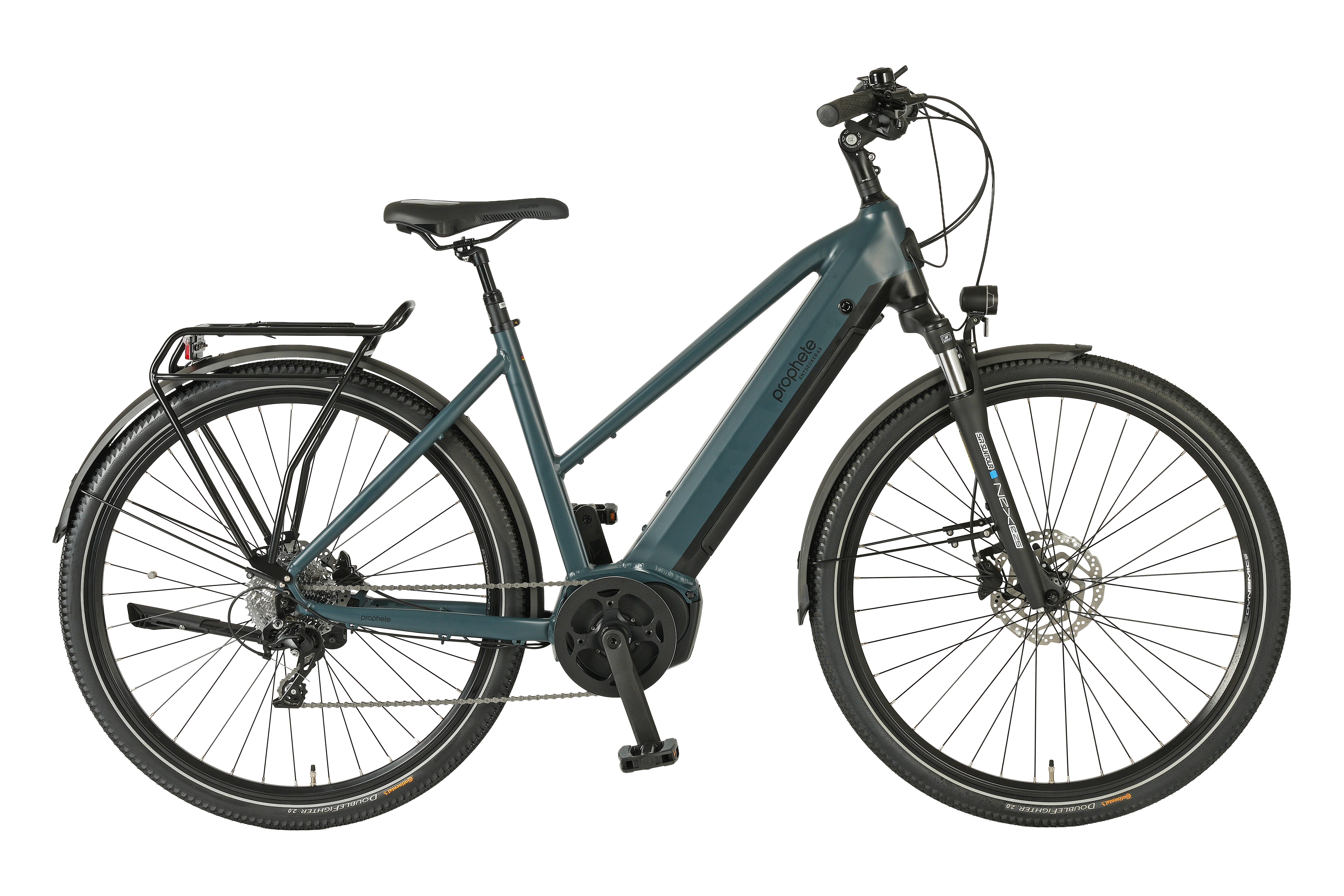 Prophete E-Bike Trekkingrad Entdecker 4.8, 10 Gang microSHIFT XLE Schaltwerk, Kettenschaltung, Mittelmotor, 540 Wh