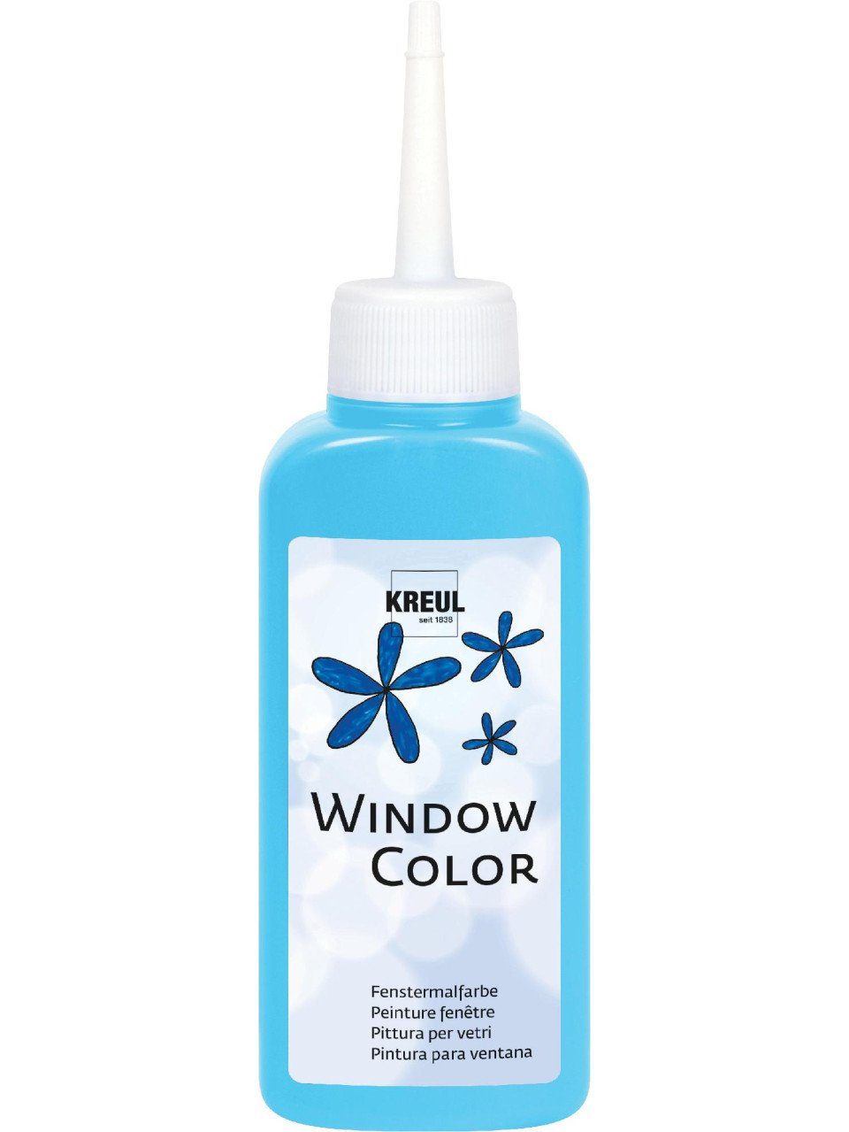 Kreul Bastelfarbe Kreul Window Color hellblau, 80 l