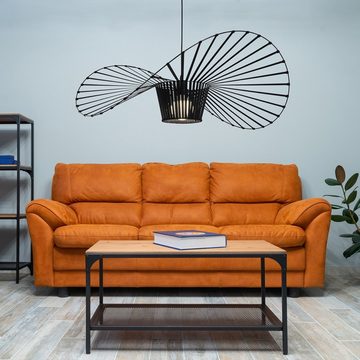 ZMH Pendelleuchte Schwarz Modern E27 Pendelleuchte Esstisch für Esszimmer Schlafzimmer, Augenschutz, ohne Leuchtmittel, Kreativität und Individualität, Einfache Installation, Whonzimmer