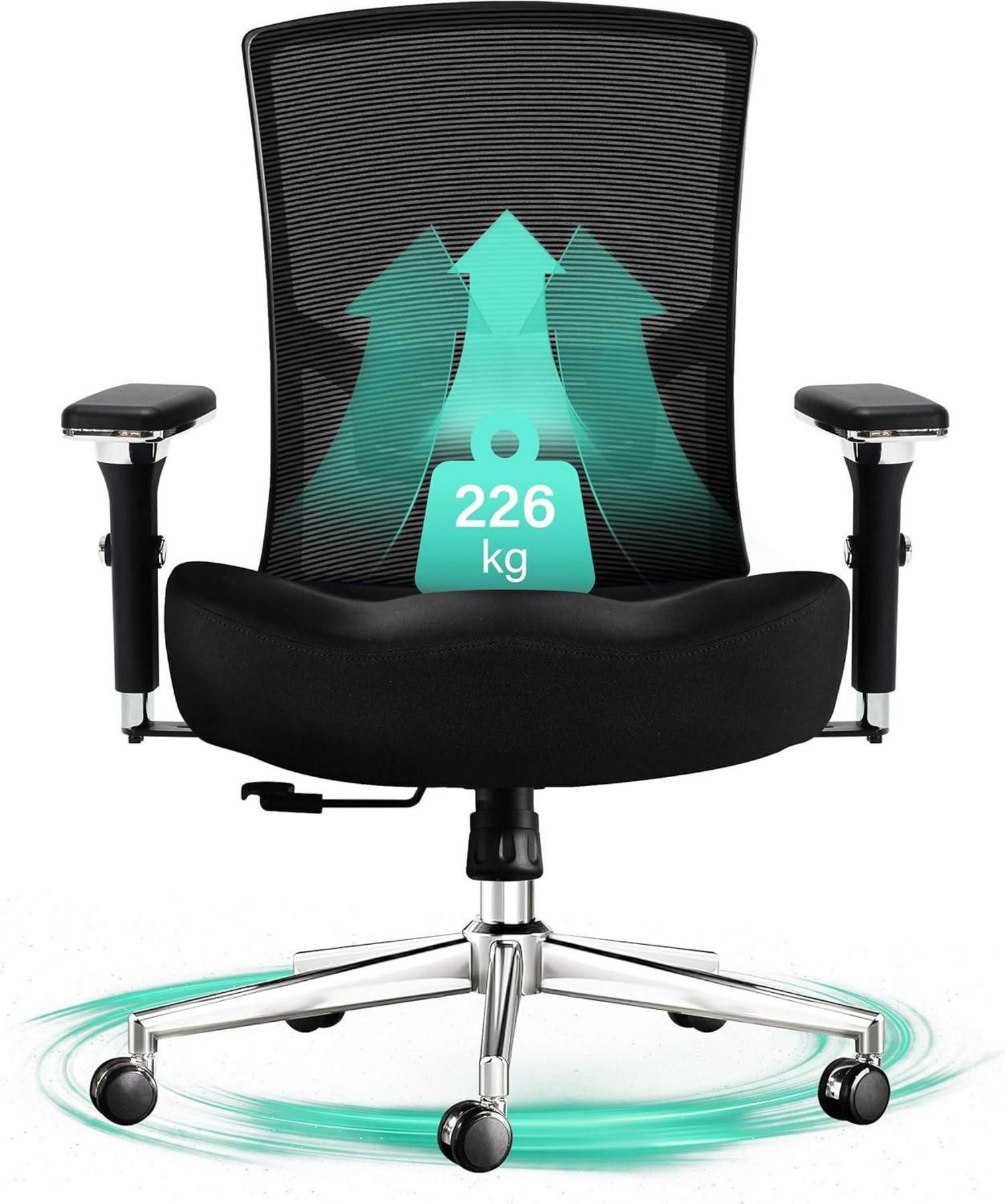 LuxusKollektion Chefsessel Blue Whale Bürostuhl 200KG, günstig online kaufen
