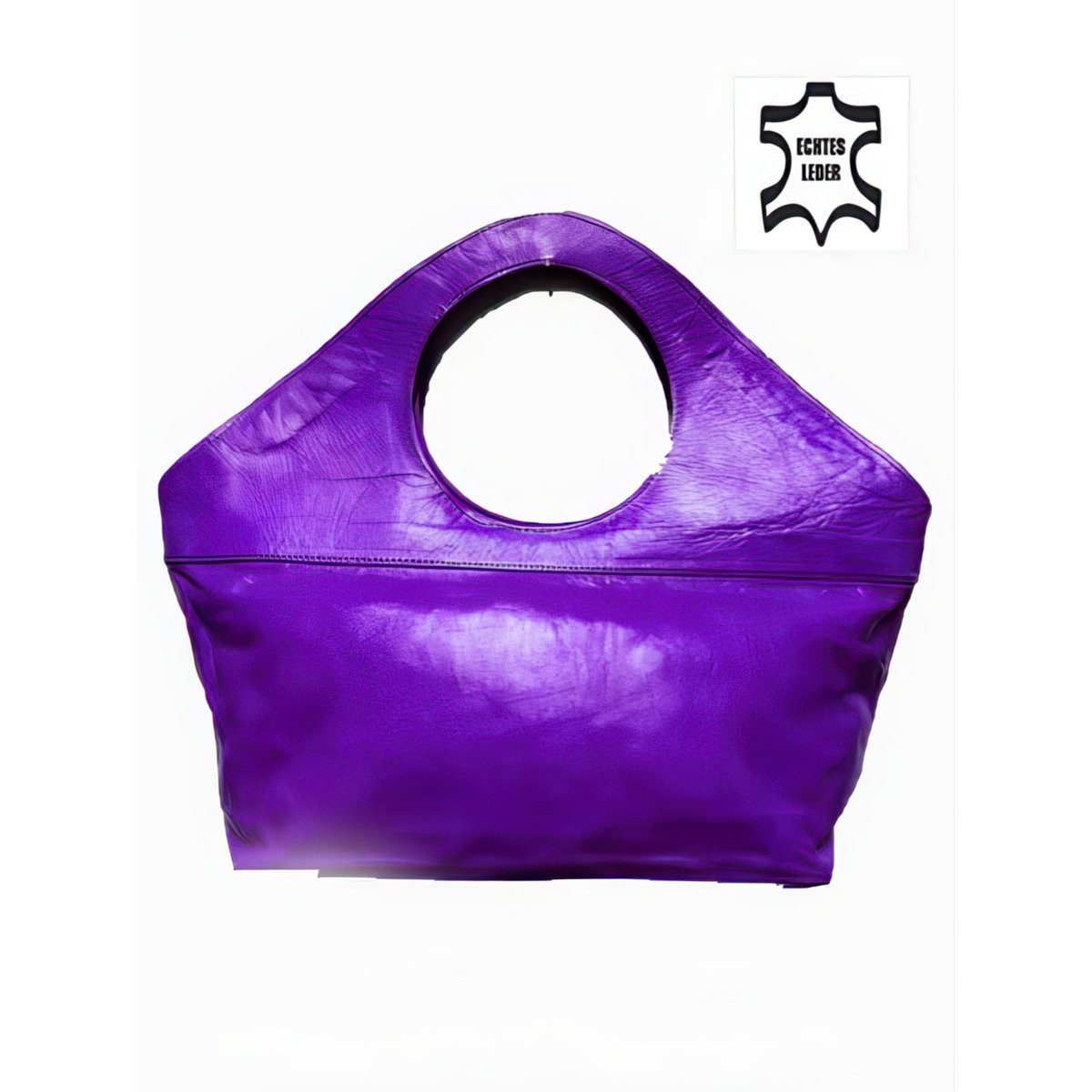 Marrakesch Orient & Mediterran Interior Shopper Orientalische Ledertasche Schopper Loubna - Lila (1-tlg), Handarbeit