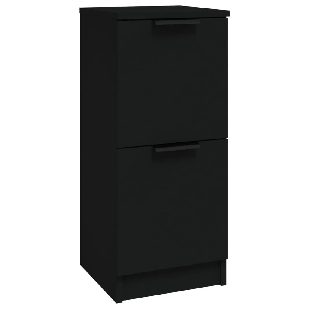 Sideboard Sideboard Schwarz 30x30x70 cm Holzwerkstoff