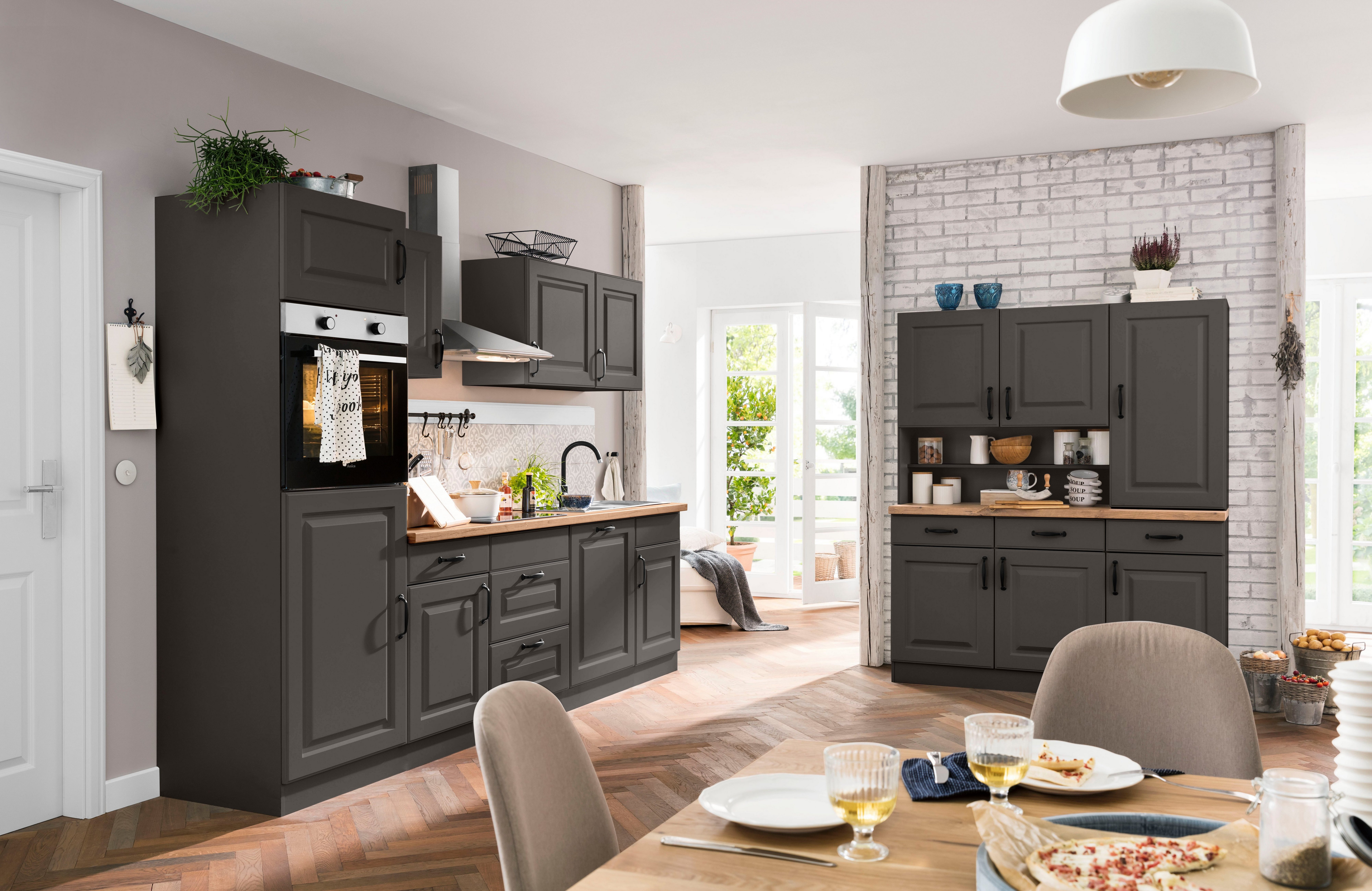 wiho Küchen Küchenzeile Erla, mit E-Geräten, Breite 280 cm günstig online kaufen