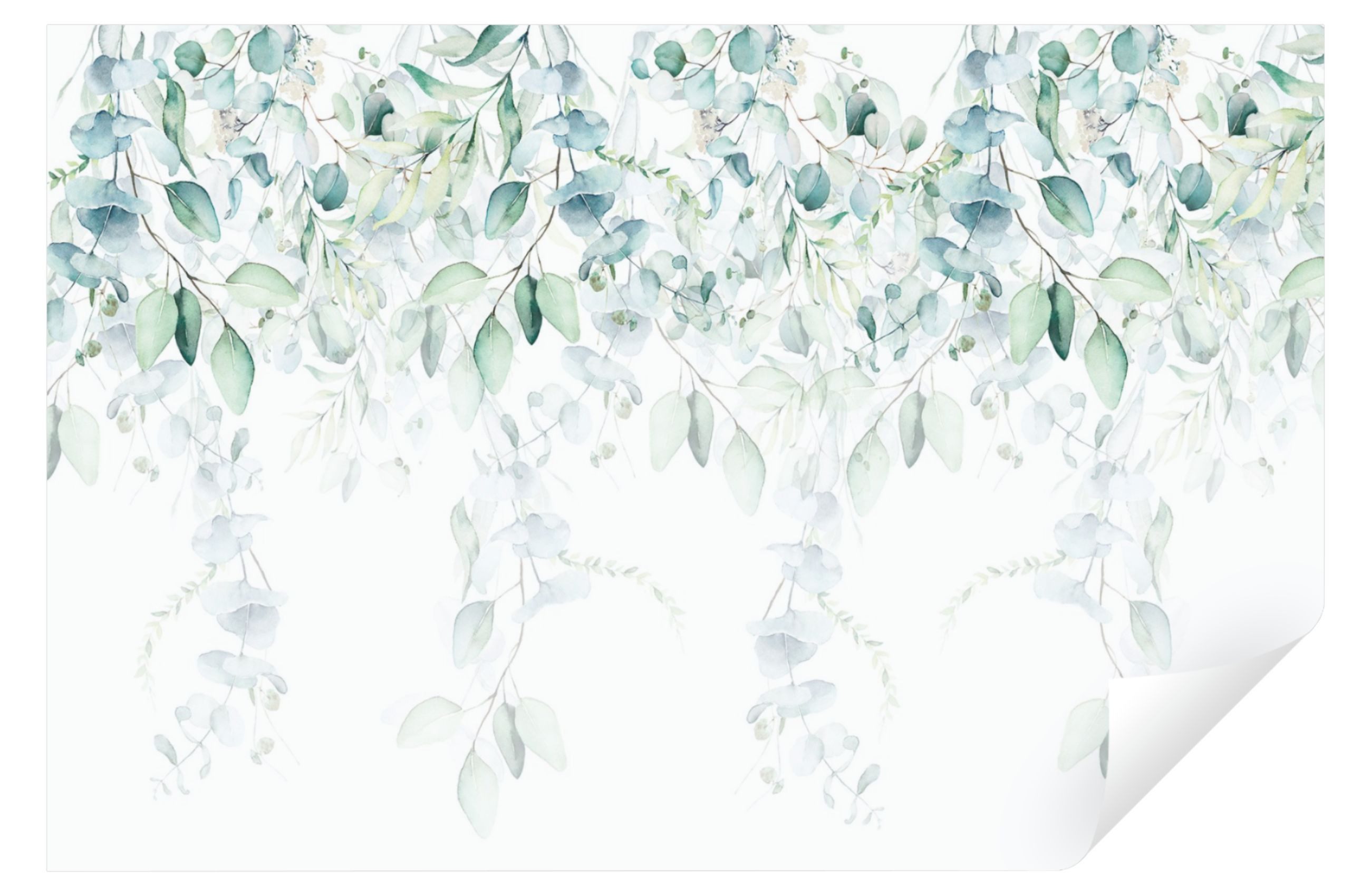 Wallarena Fototapete Blätter Pflanzen Modern Grün Vlies Tapete für Wohnzimm günstig online kaufen