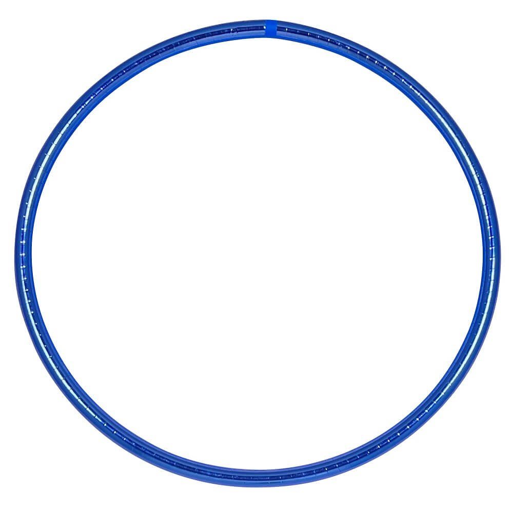 Hoopomania Hula-Hoop-Reifen Zirkus Hula Hoop, metallic Farben, Ø 75cm Blau