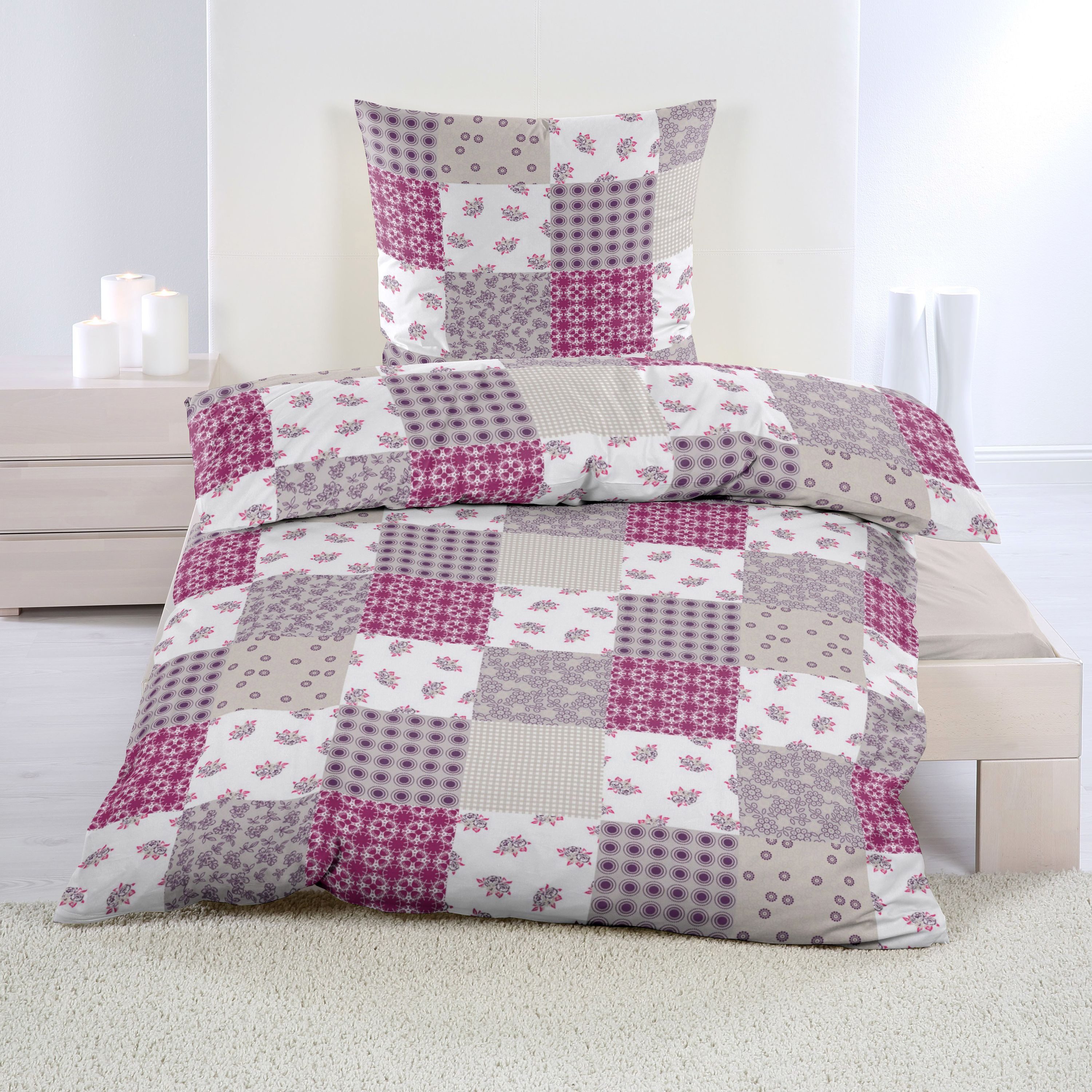 Casa Colori Bettwäsche Renforce Ganzjahres Bettgarnitur günstig online kaufen