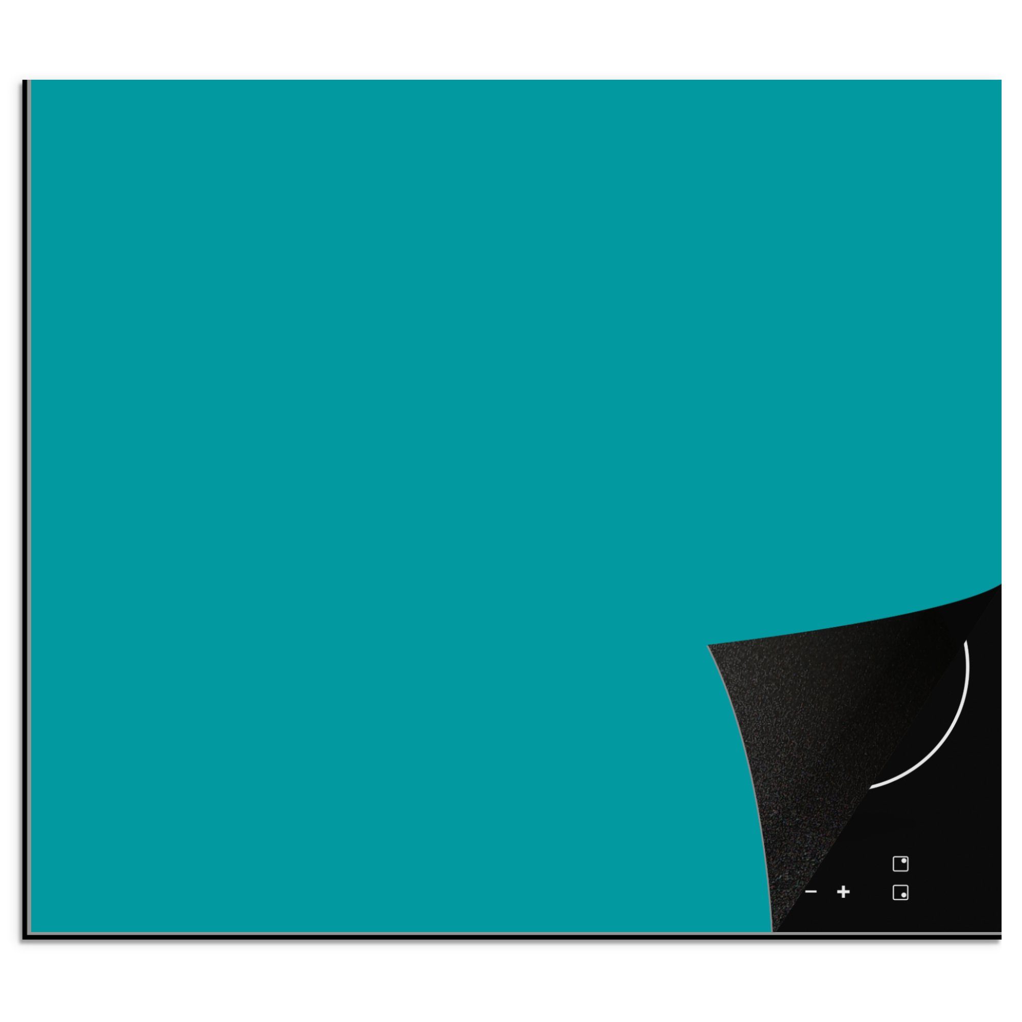 MuchoWow Herdblende-/Abdeckplatte Blau - Unifarben, Vinyl, (1 tlg), 60x52 cm, Mobile Arbeitsfläche nutzbar, Ceranfeldabdeckung