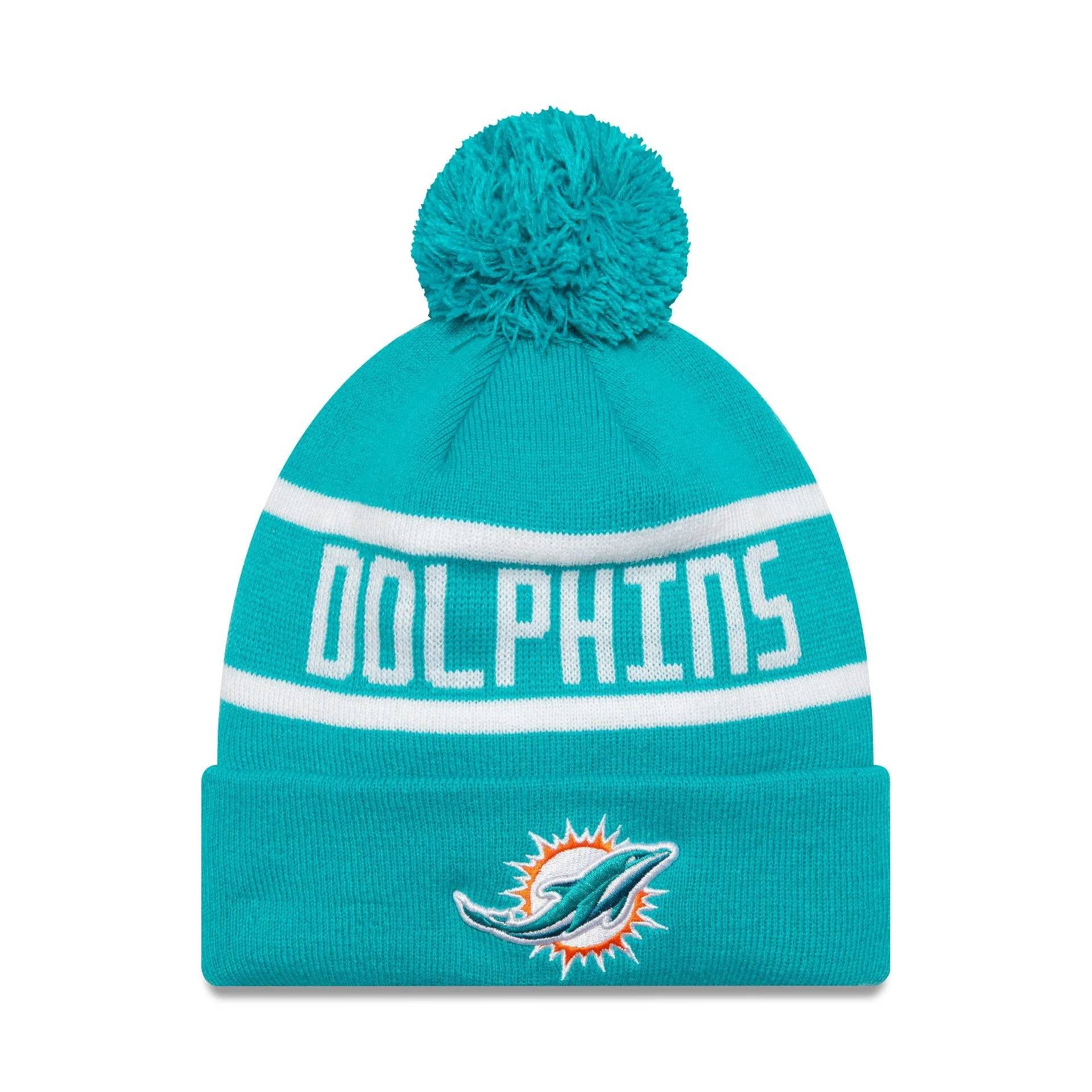 Bommelmütze Mütze New Era NFL Jake Miami Dolphins