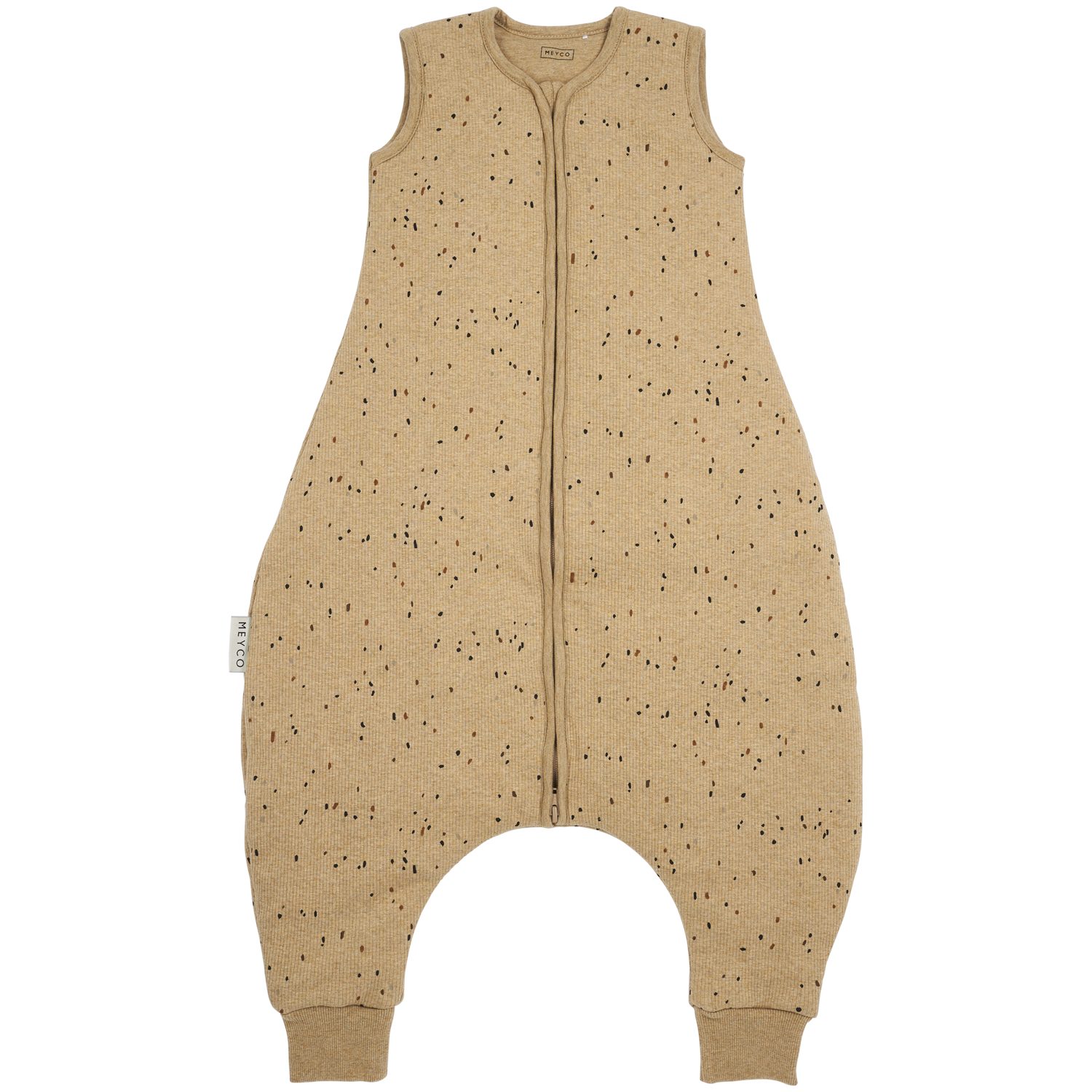 Meyco Baby Babyschlafsack Mini spot Toffee Melange (95% Baumwolle / 5% Elastan, 1 tlg), 80cm – Bild 2 von 4